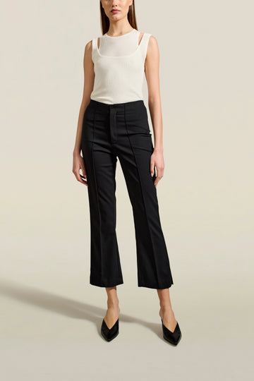 Laurence Sport Pant in Black Stretch Suiting