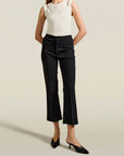 Laurence Sport Pant in Black Stretch Suiting