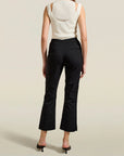 Laurence Sport Pant in Black Stretch Suiting