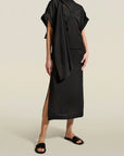 Iris Top in Black Viscose Voile