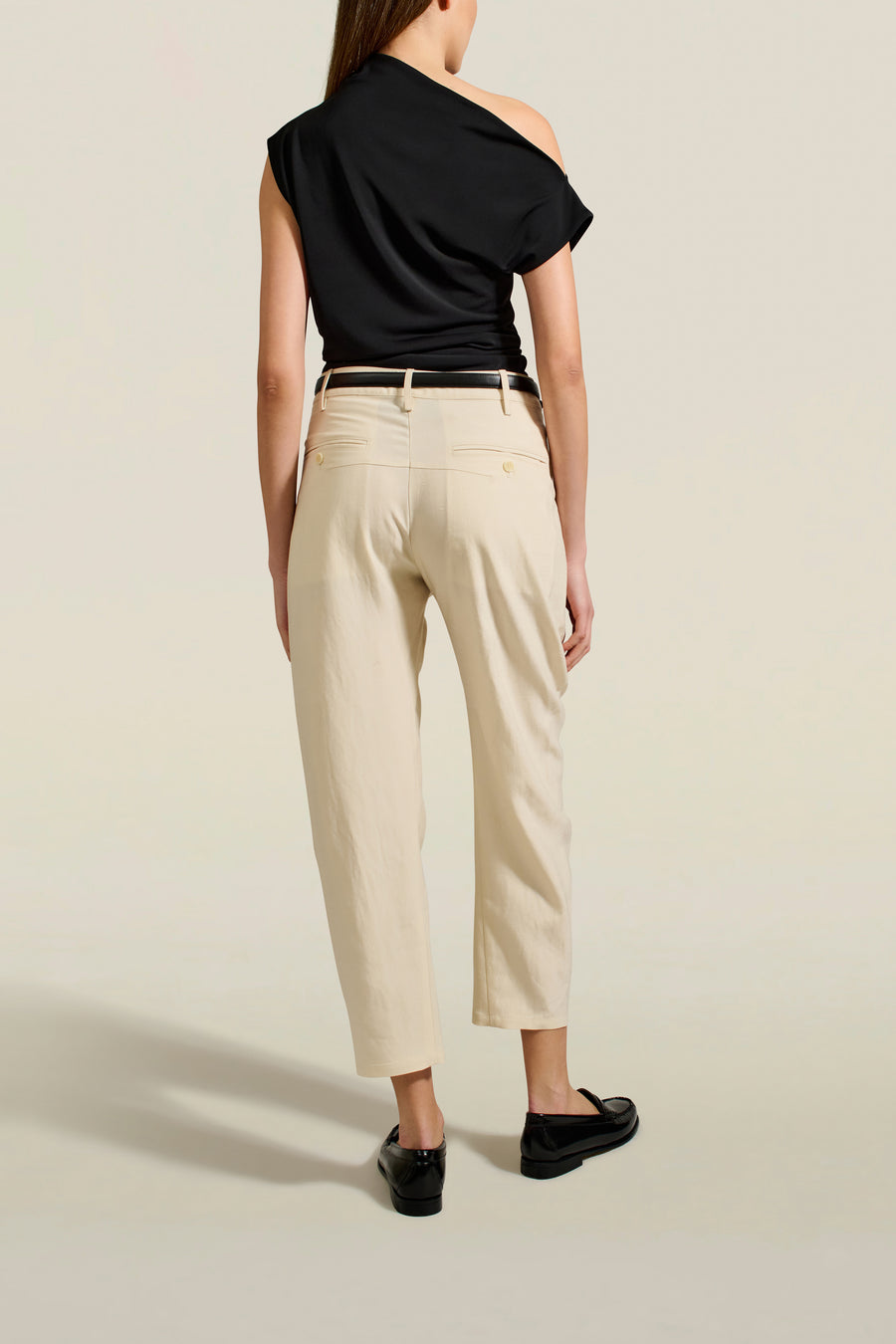 Spencer Twisted Seam Trouser in Wheat Summer Suiting