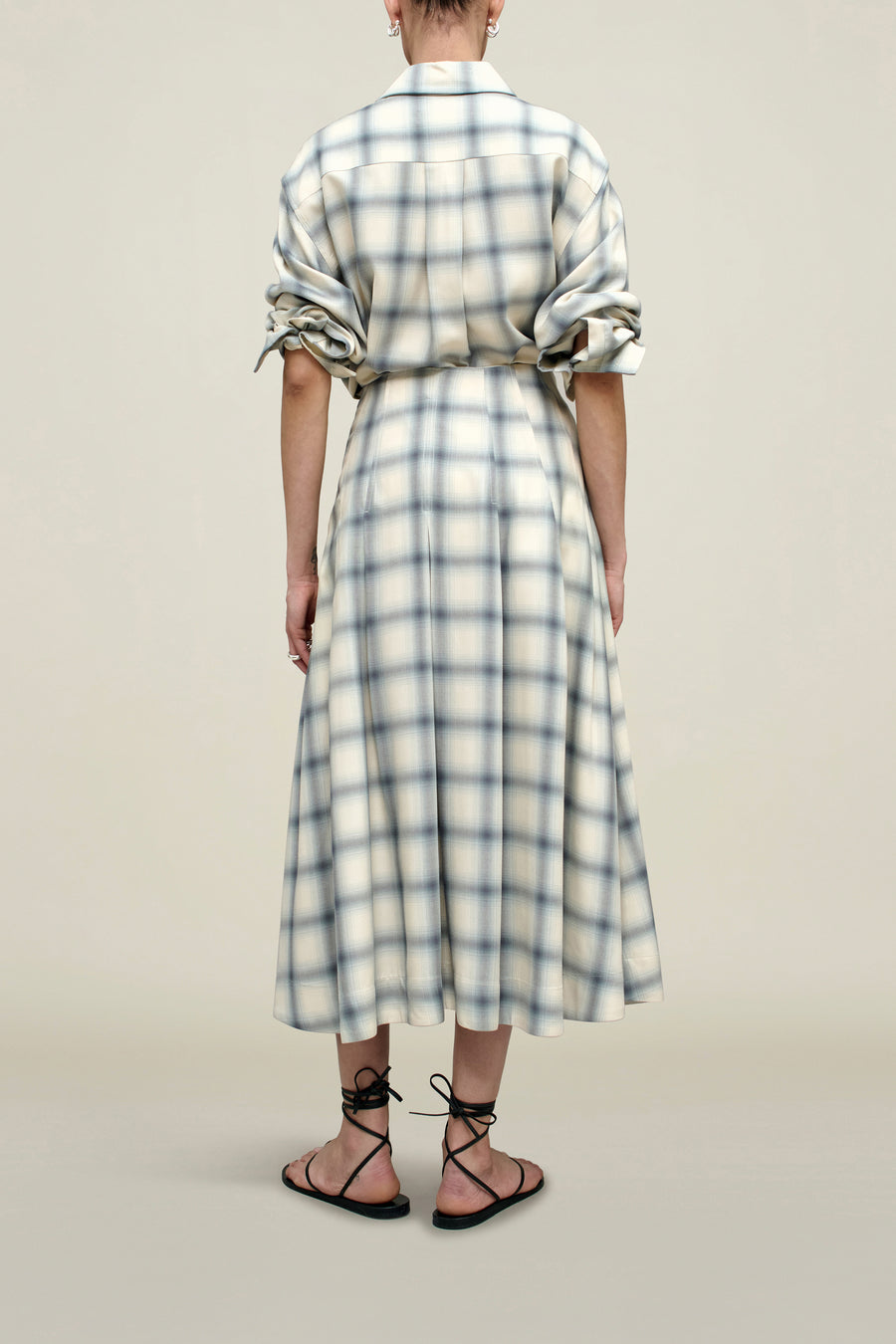 Dakota Pleated Skirt in Airbrush Flannel