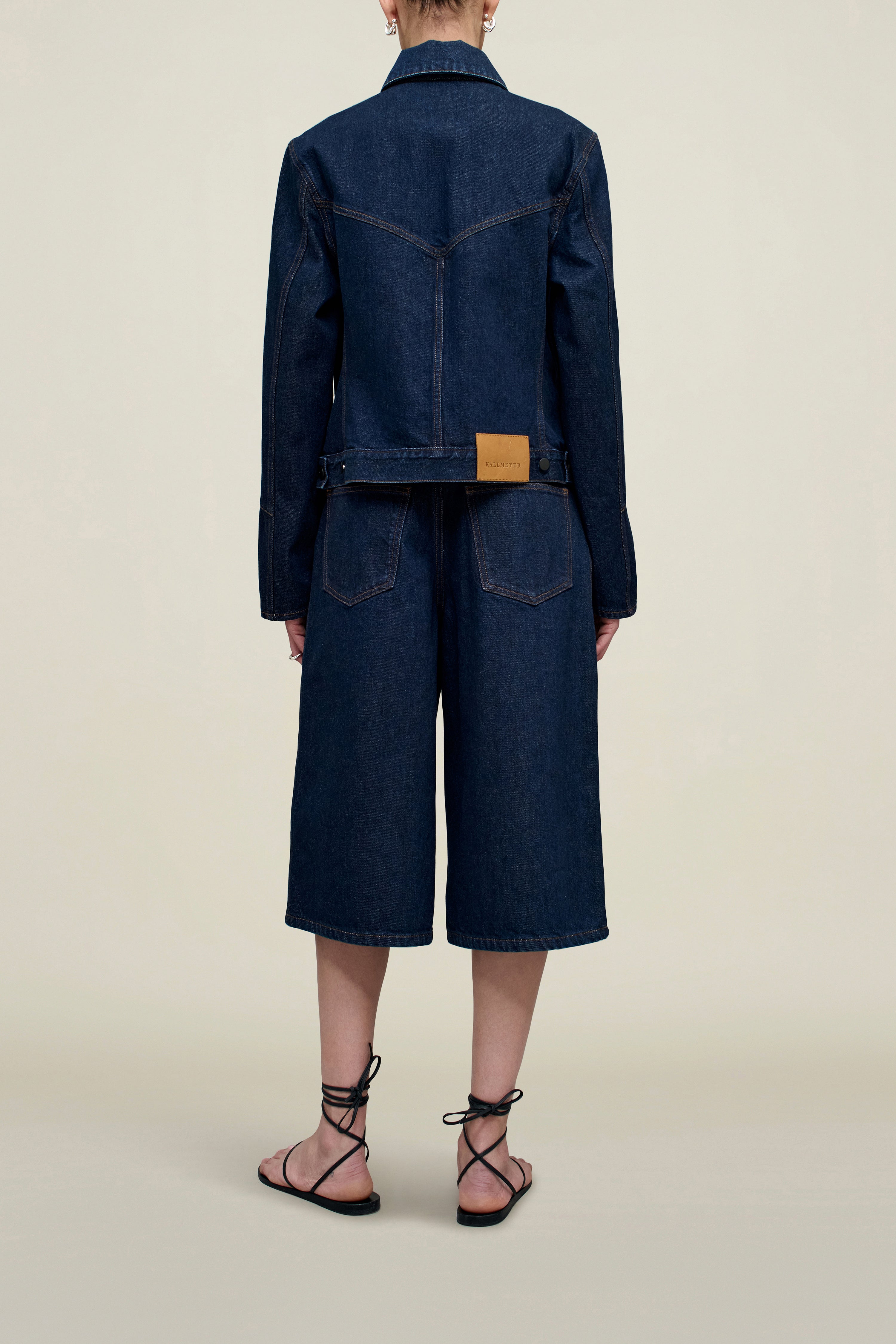 Axel Shrunken Jacket in Cotton Denim