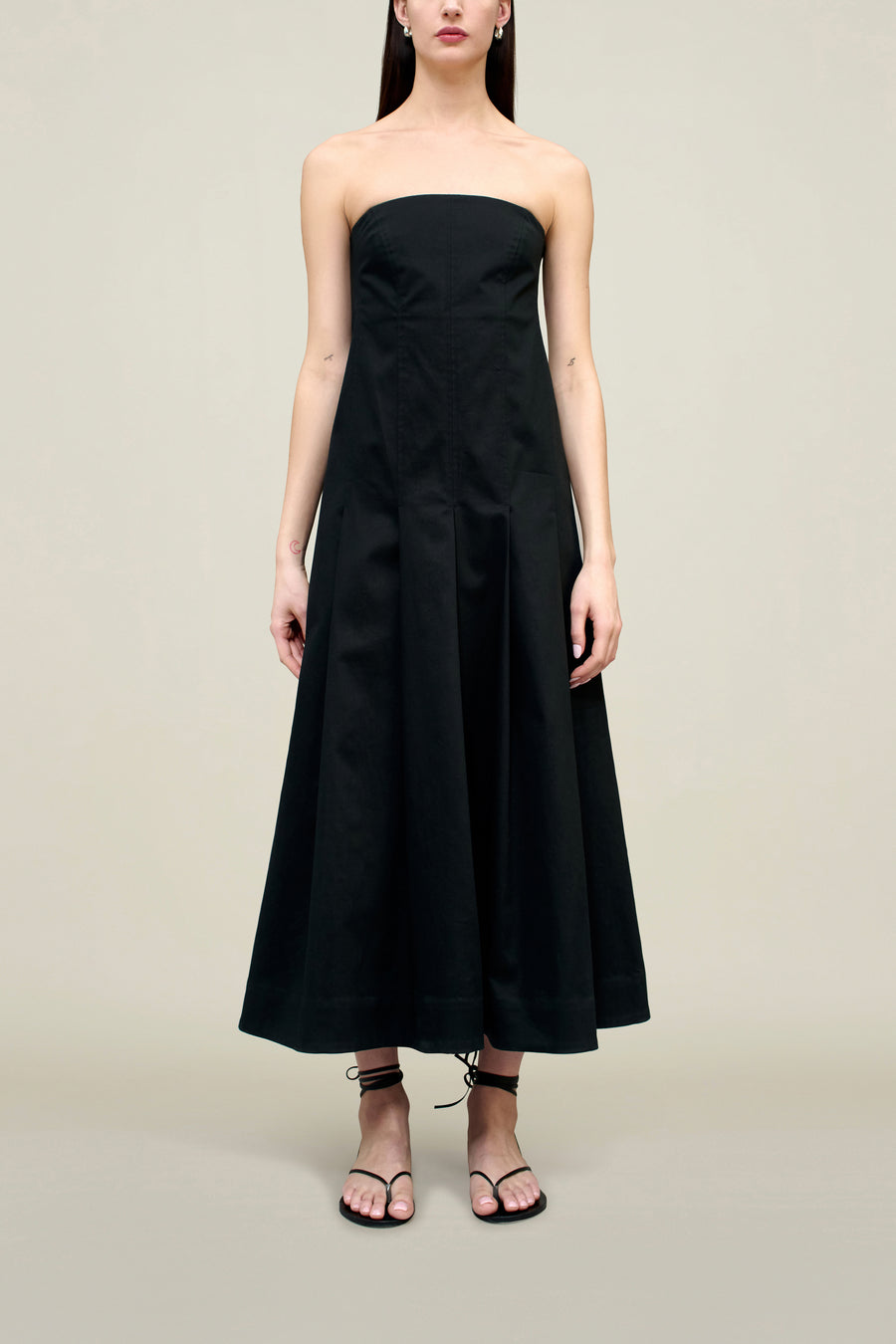 Maeve Pleated Dress in Cotton Twill 4 Maeve Pleated Dress in Cotton Twill 4