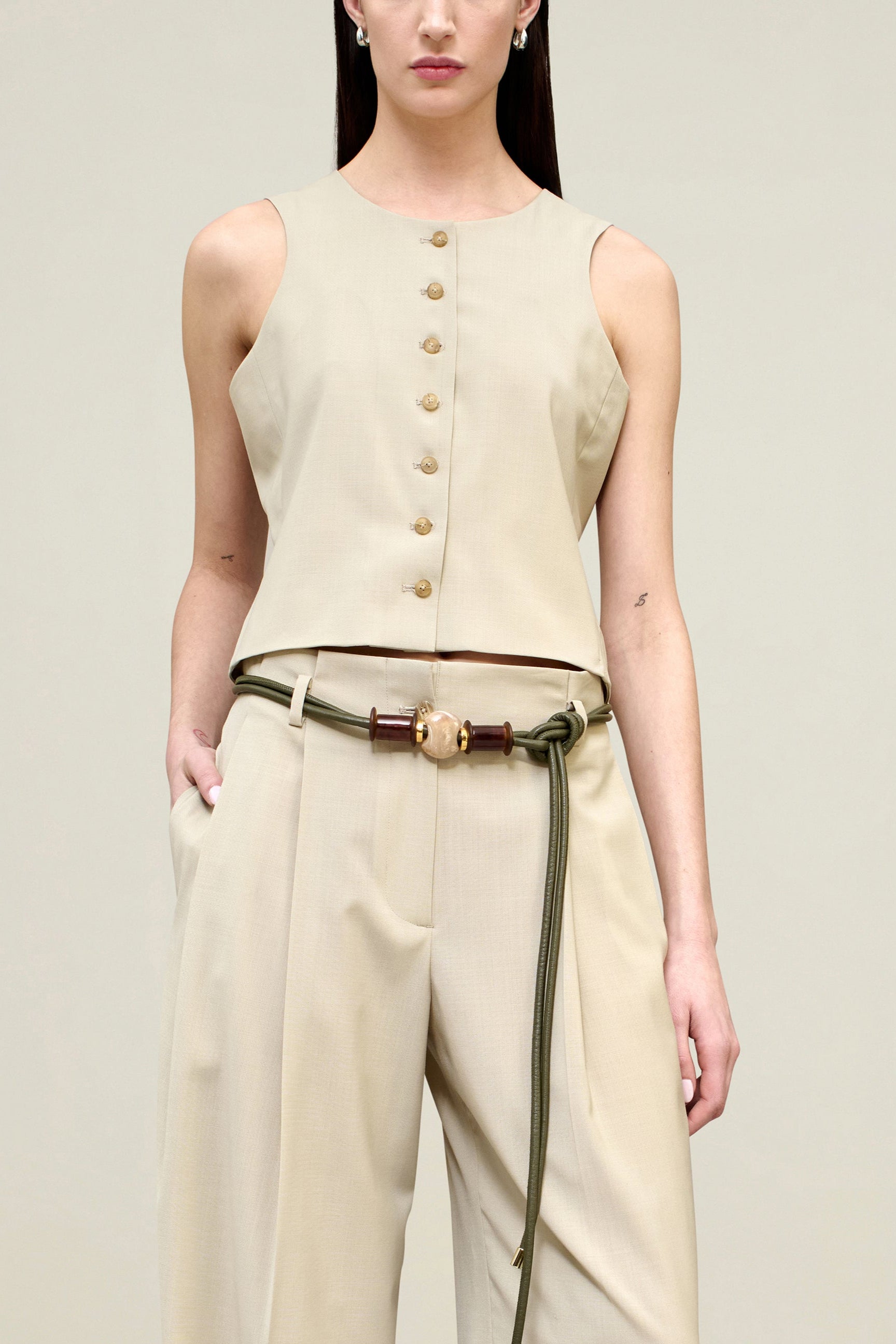 Emerson Vest in Paperweight Wool