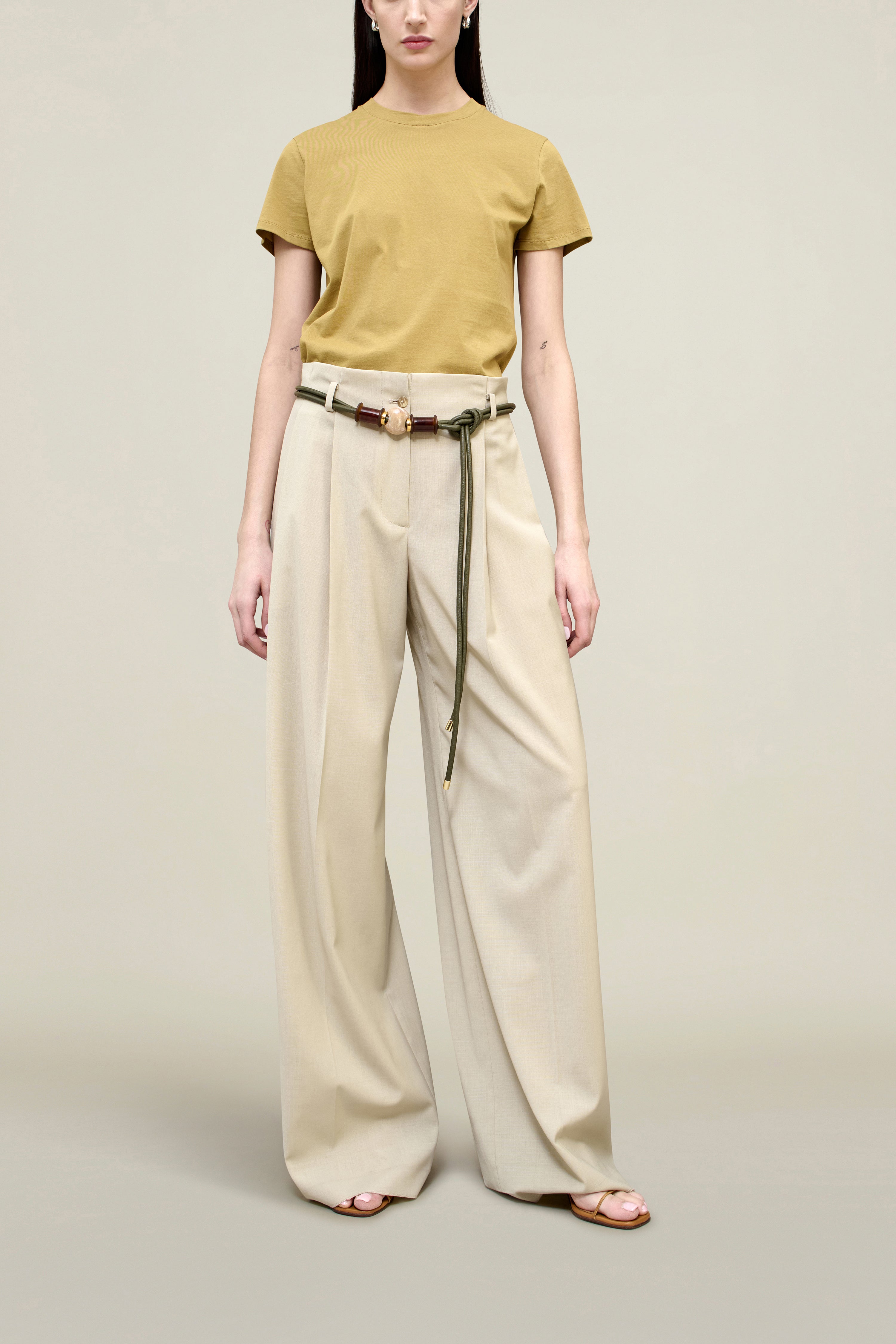 Percie Trouser in Paperweight Wool