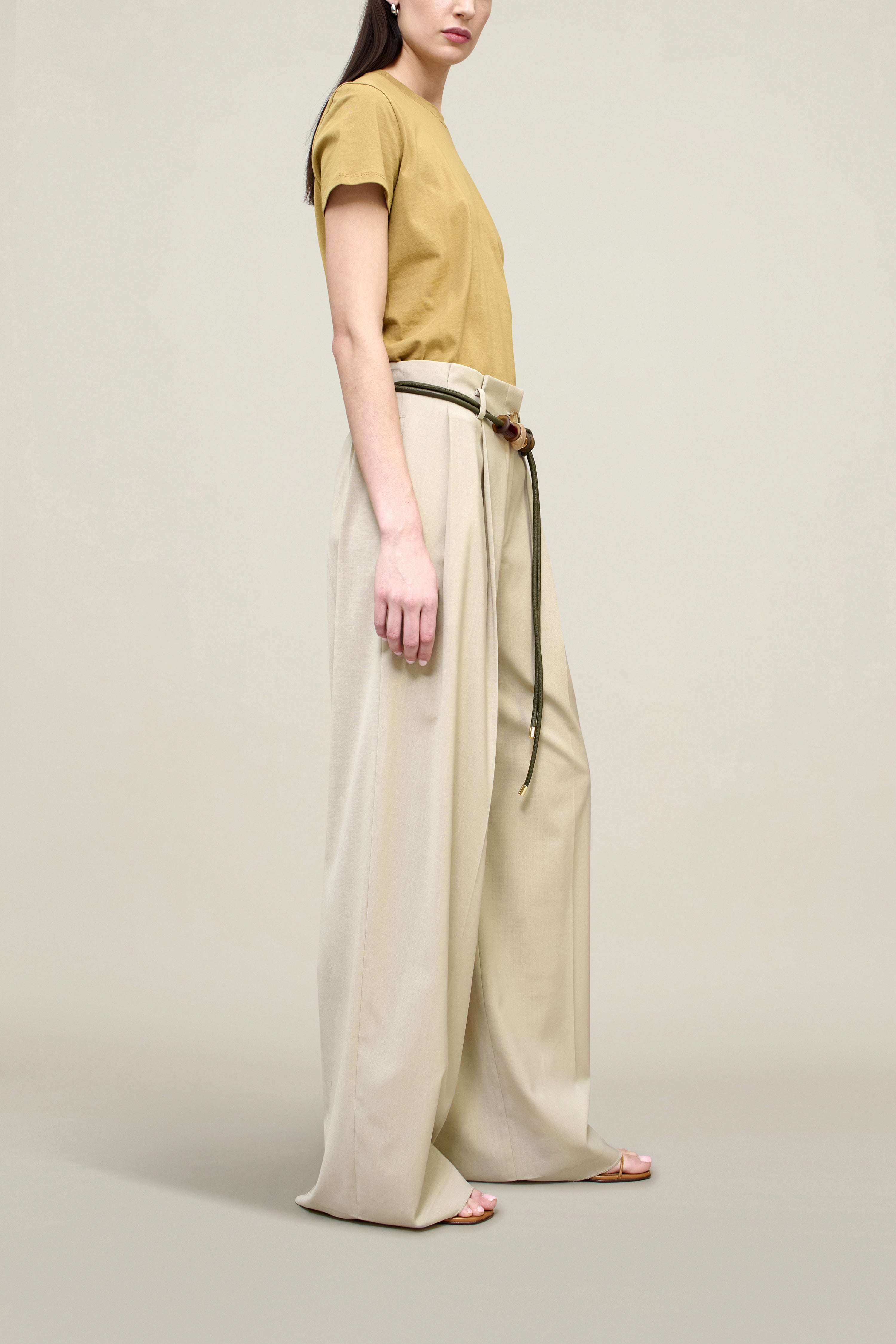 Percie Trouser in Paperweight Wool