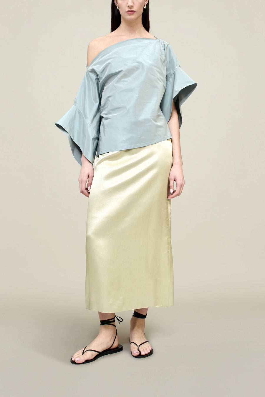 Norene Top in Silk Taffeta