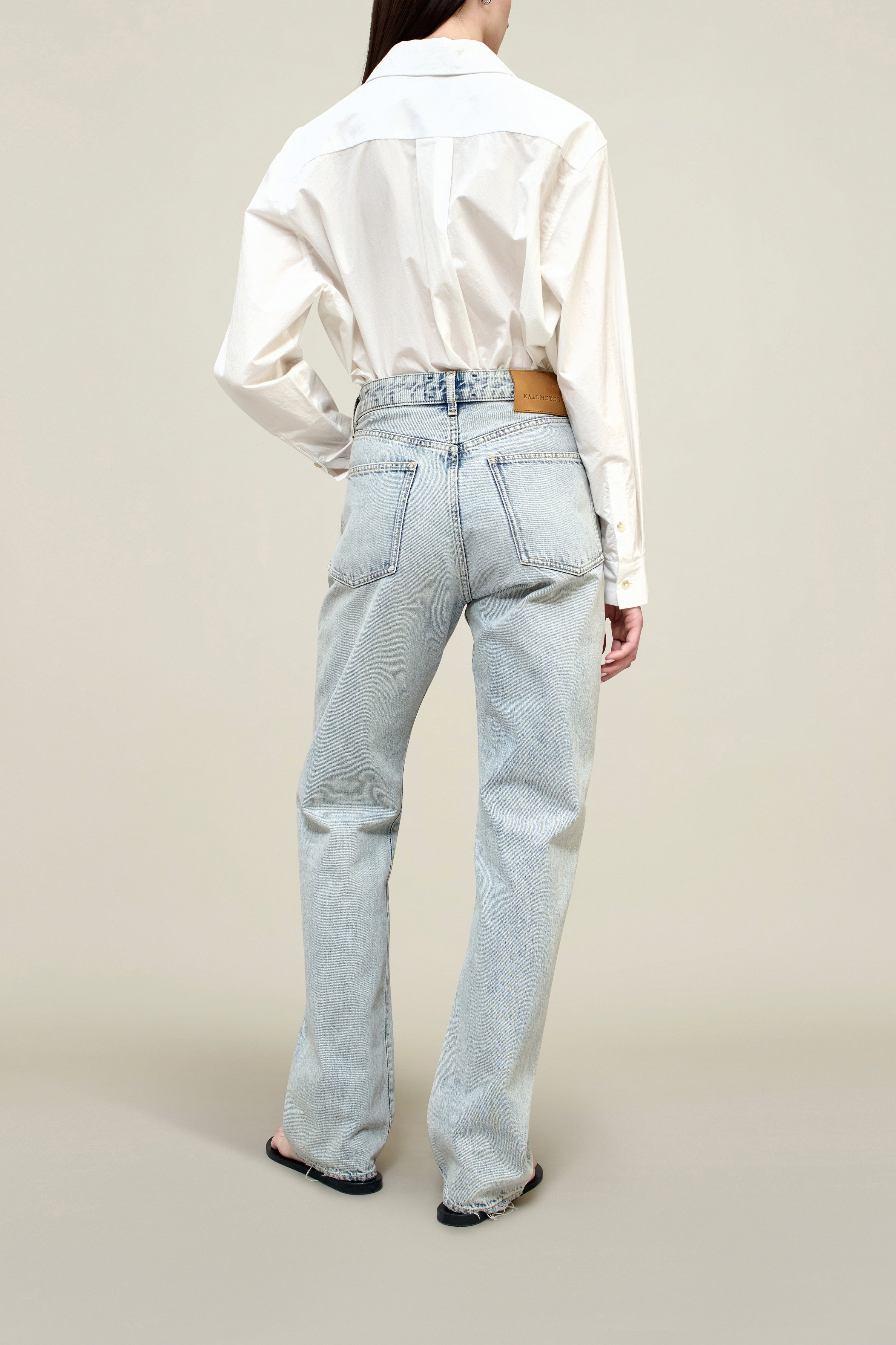 Gabby Tapered Jean in Cotton Denim