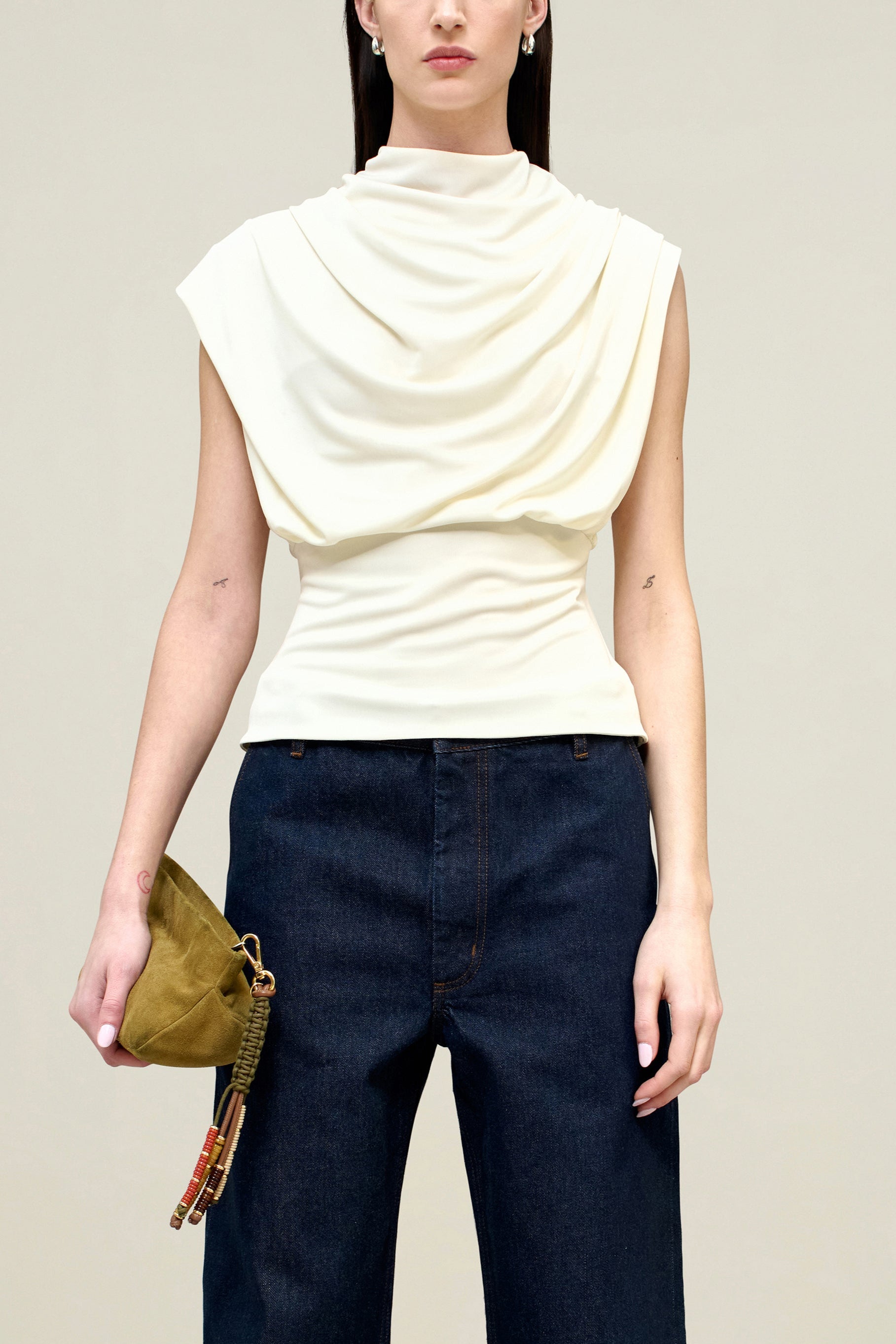 Jocelyn Draped Top in Slinky Jersey