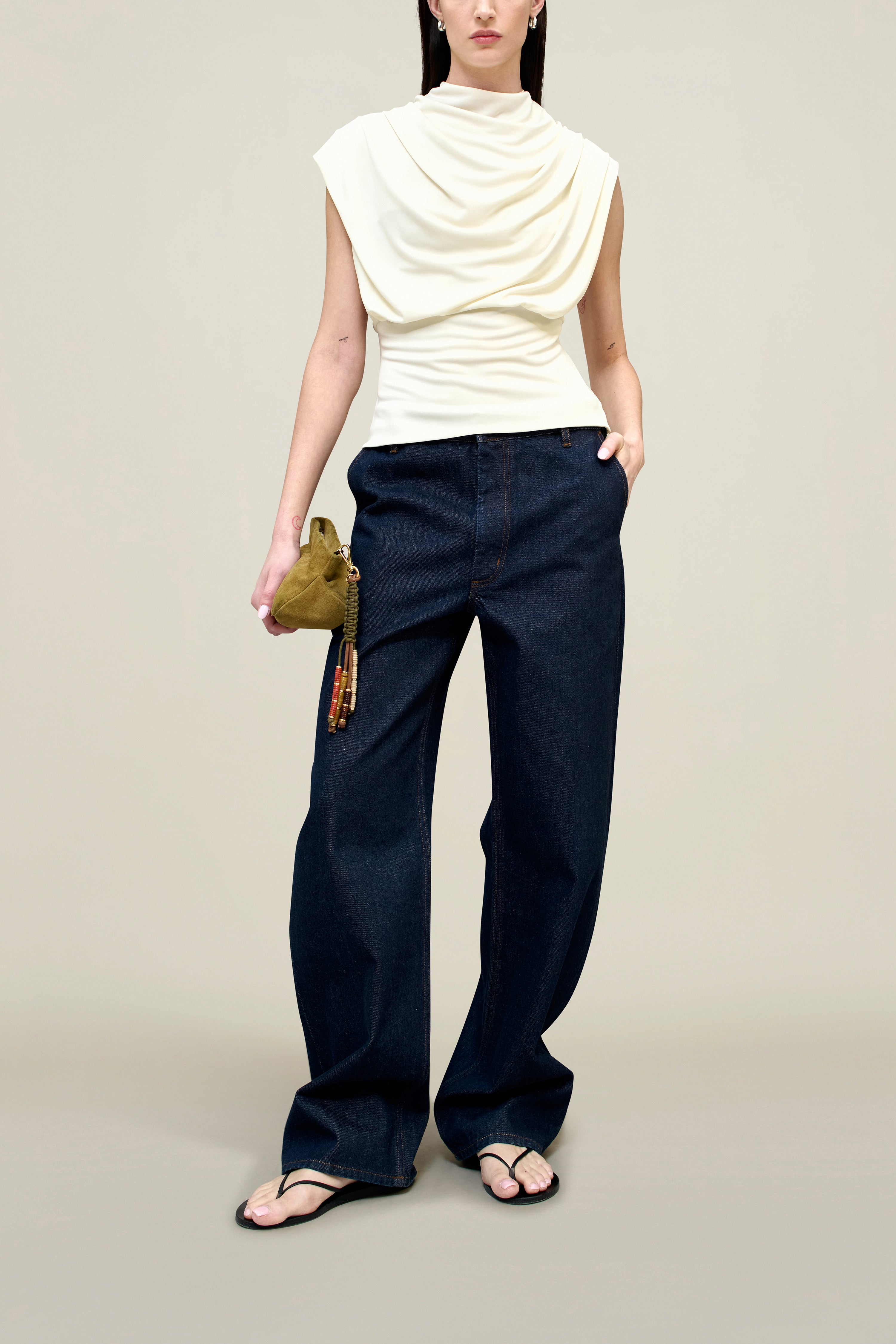 Jocelyn Draped Top in Slinky Jersey