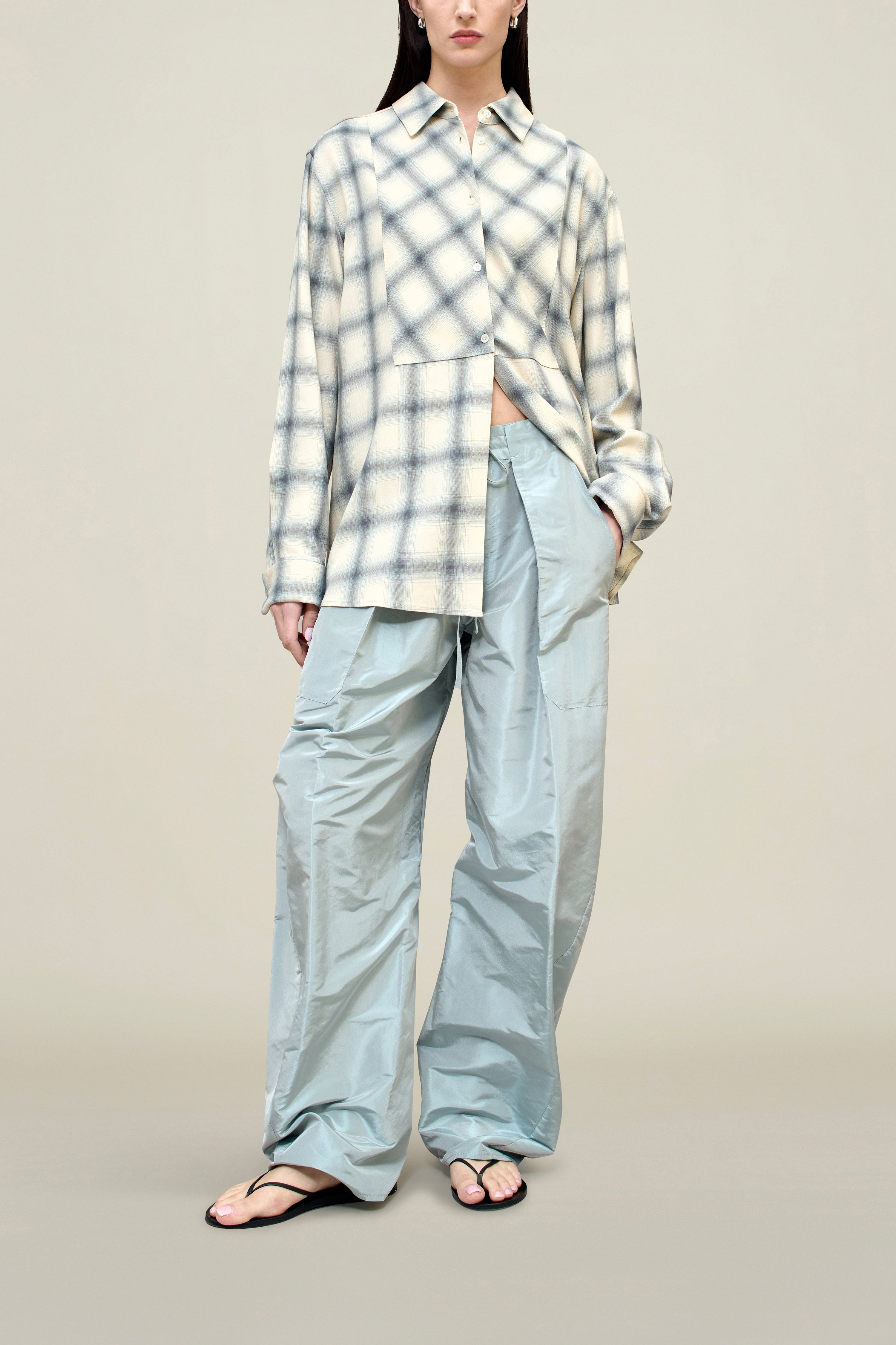 Clemence Pant in Silk Taffeta