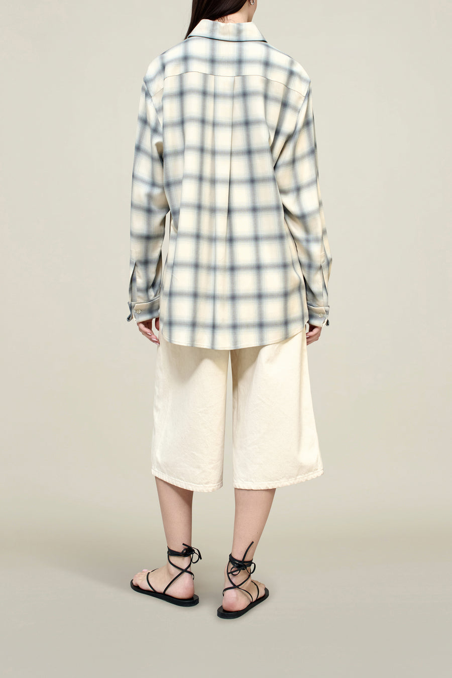 Chloé Bib Button Down in Airbrush Flannel