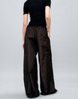 Wesley Drawstring Pant in Silk Taffeta
