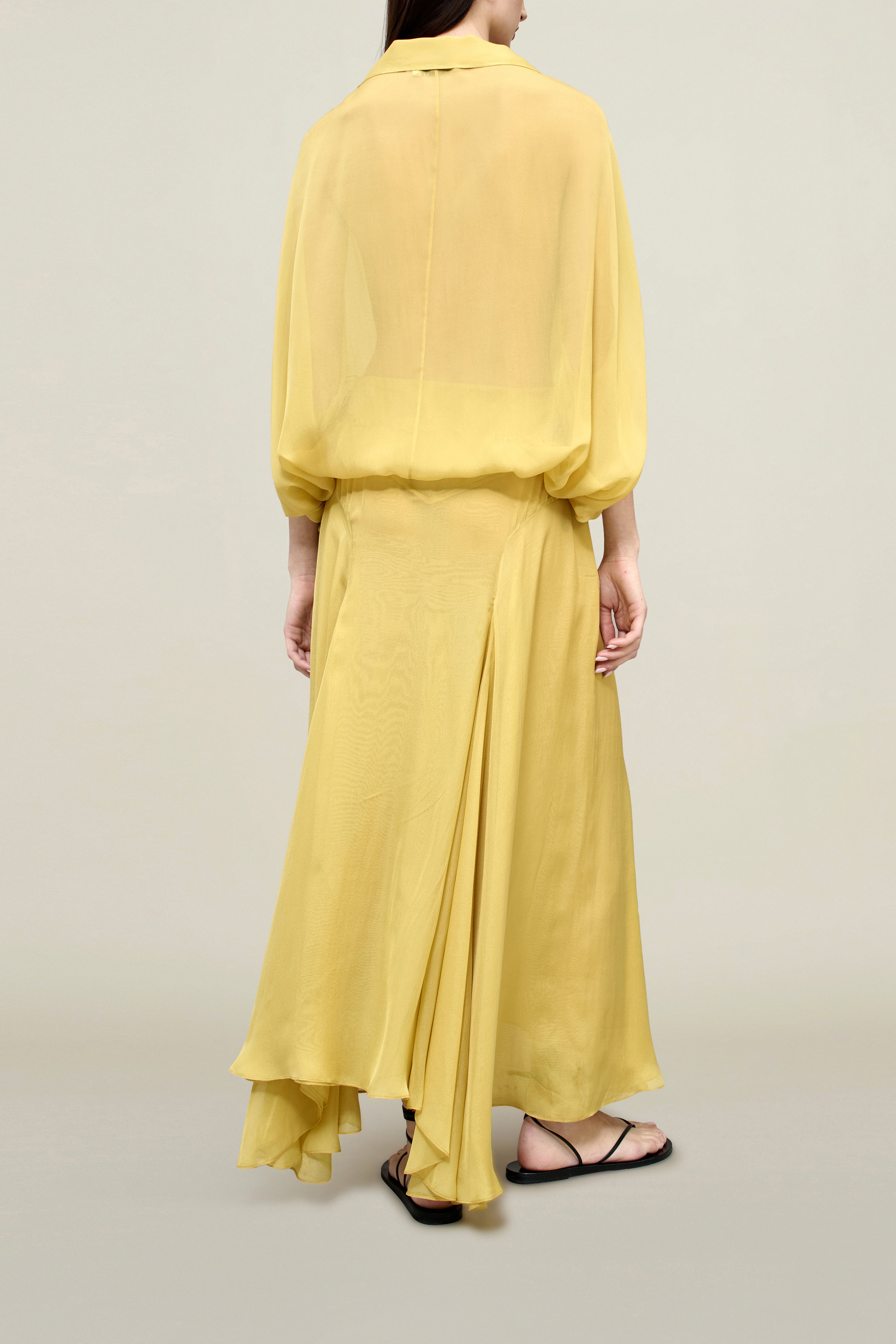 Davis Shirt in Silk Chiffon