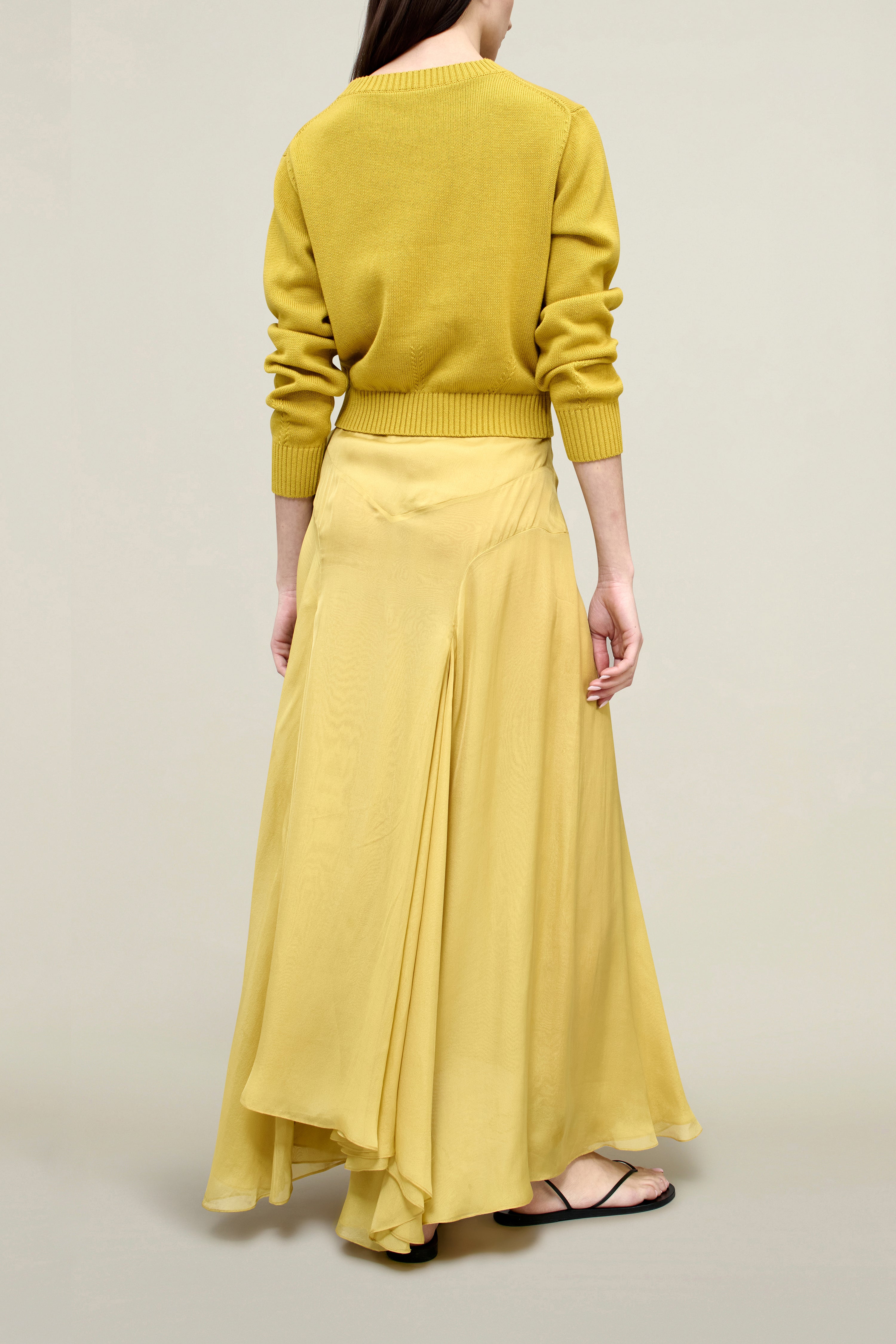Alyse Gusset Skirt in Silk Chiffon