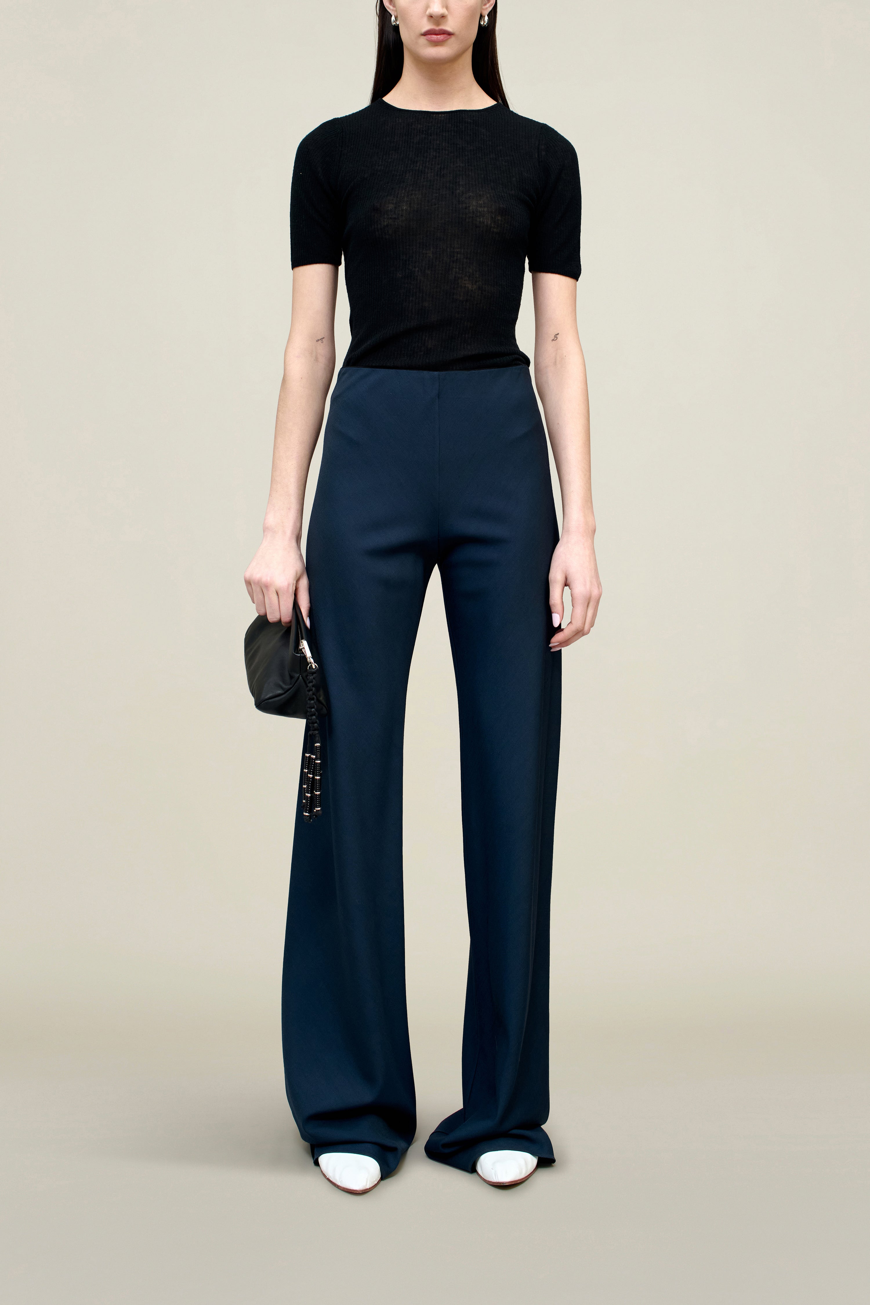 Adira Bias Pant in Viscose Wool