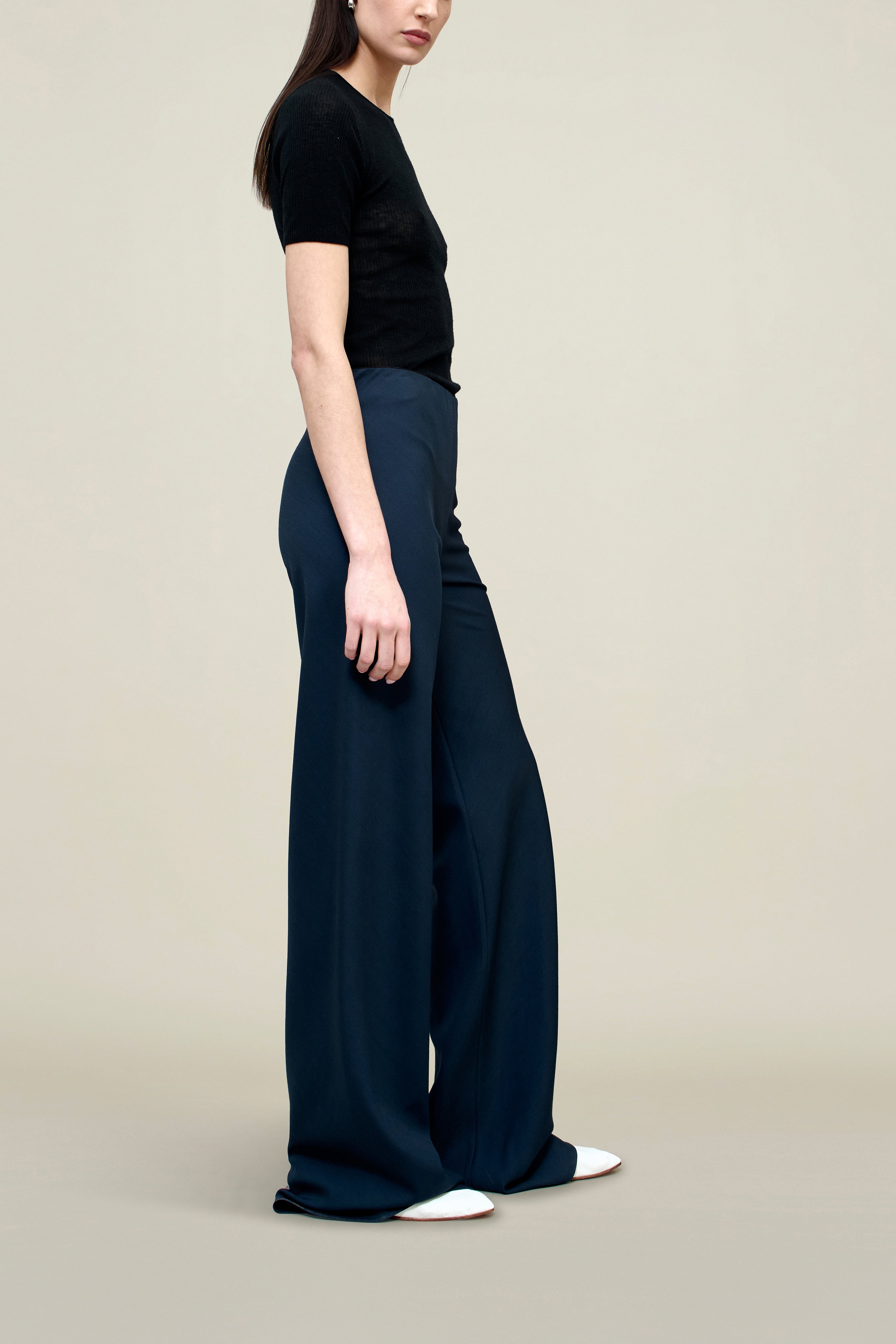 Adira Bias Pant in Viscose Wool