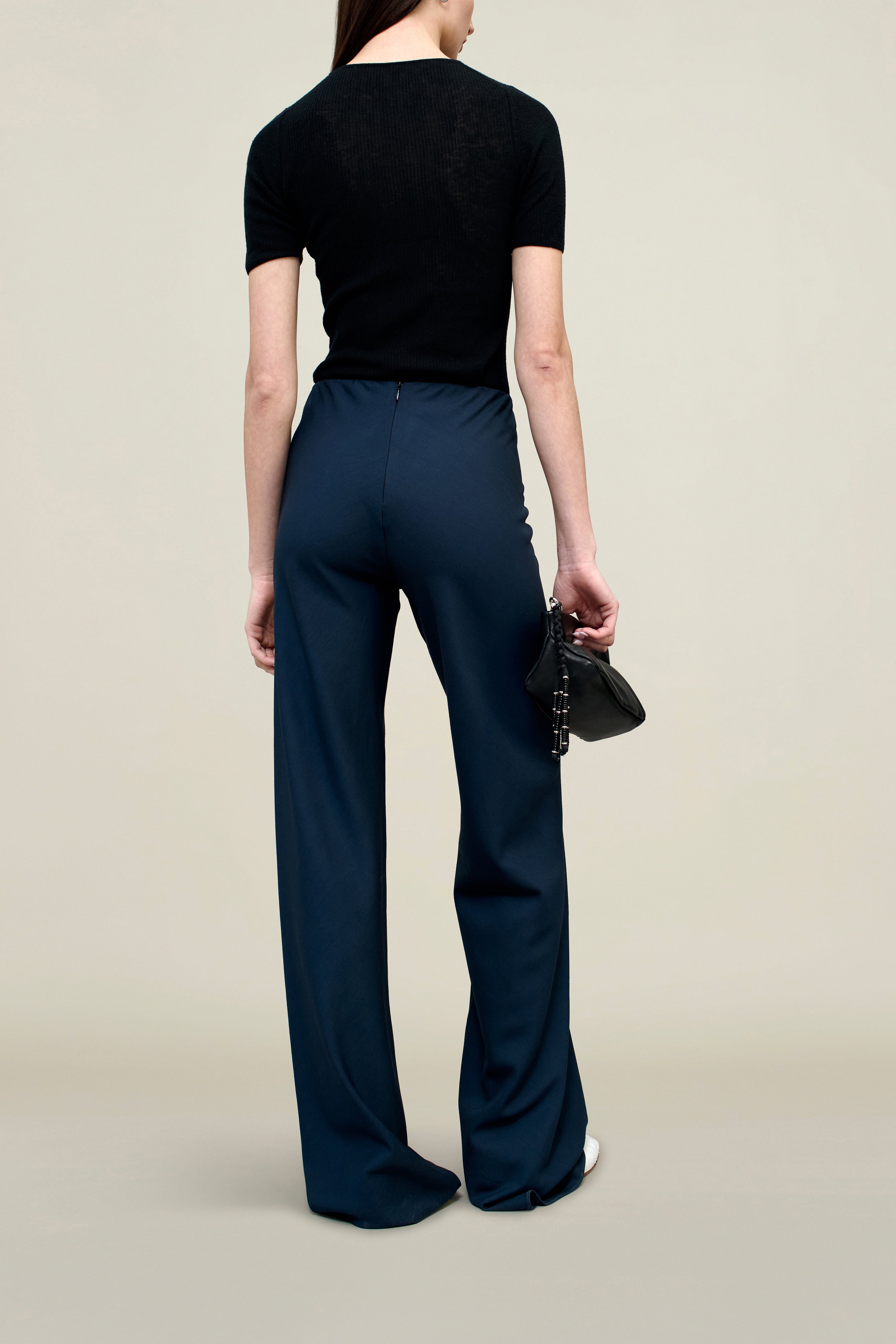 Adira Bias Pant in Viscose Wool