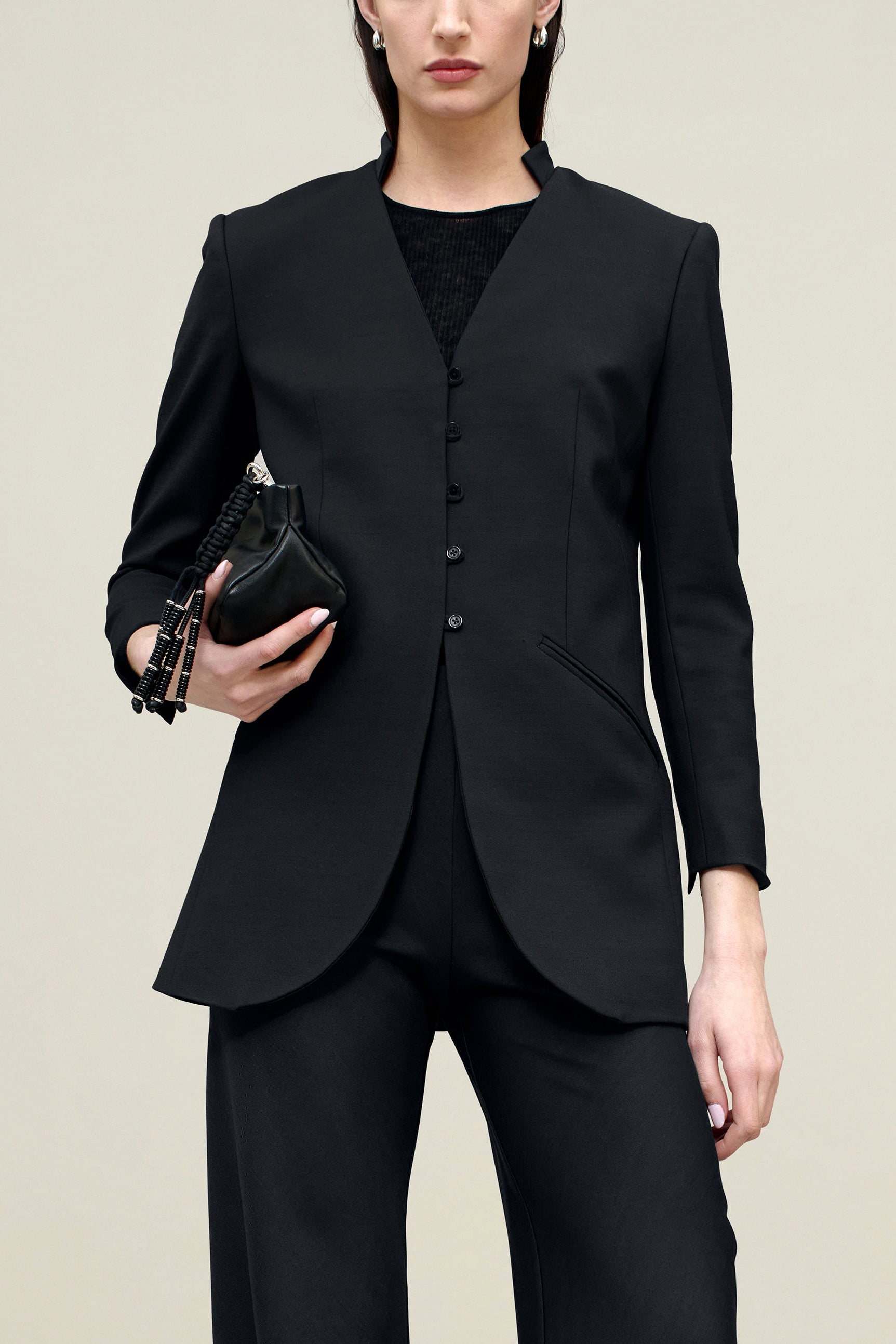 Ona Blazer in Viscose Wool