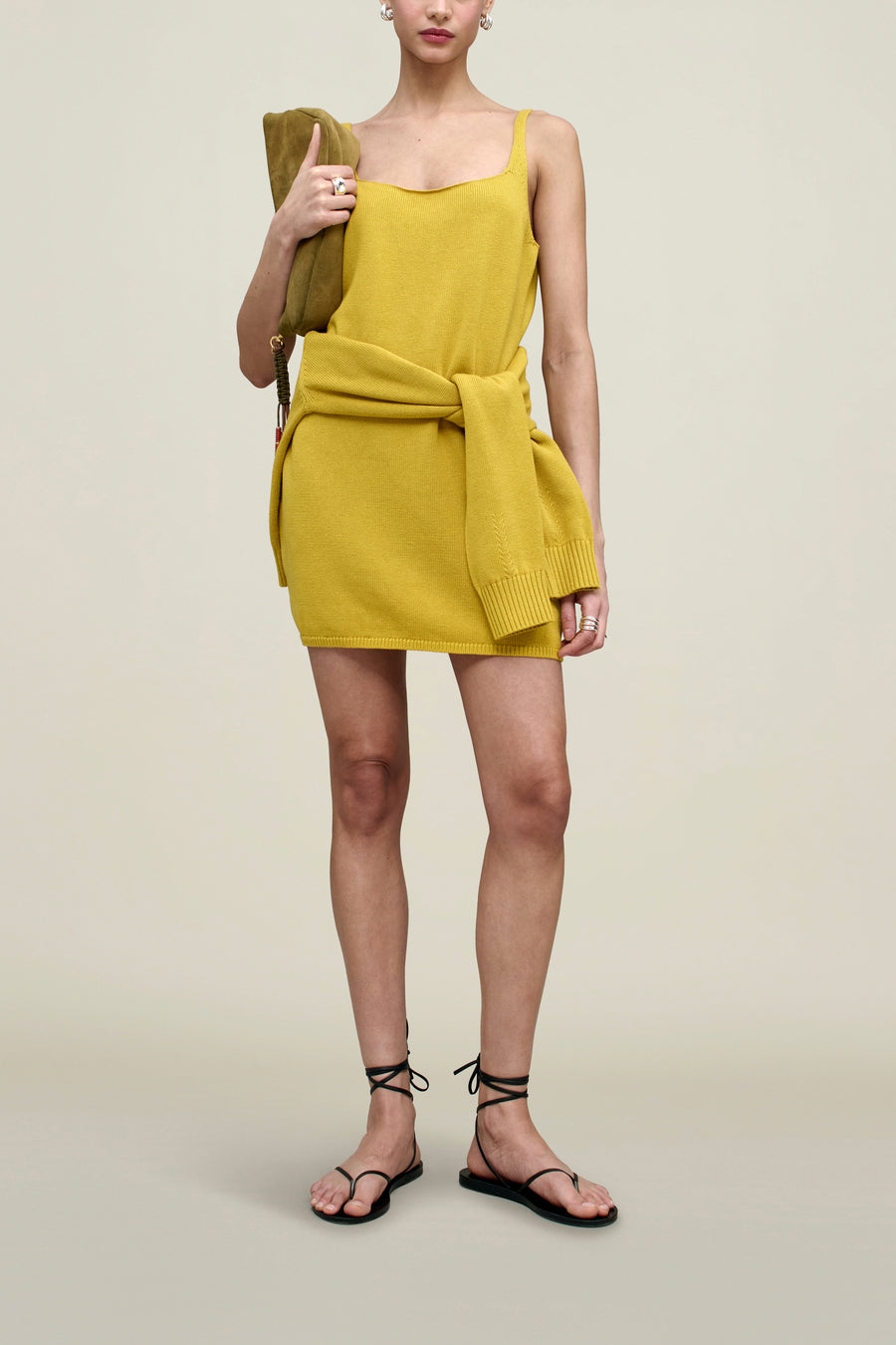 cotton wool dress Pewter | Cotton Wool Sparkle Knitted Dress