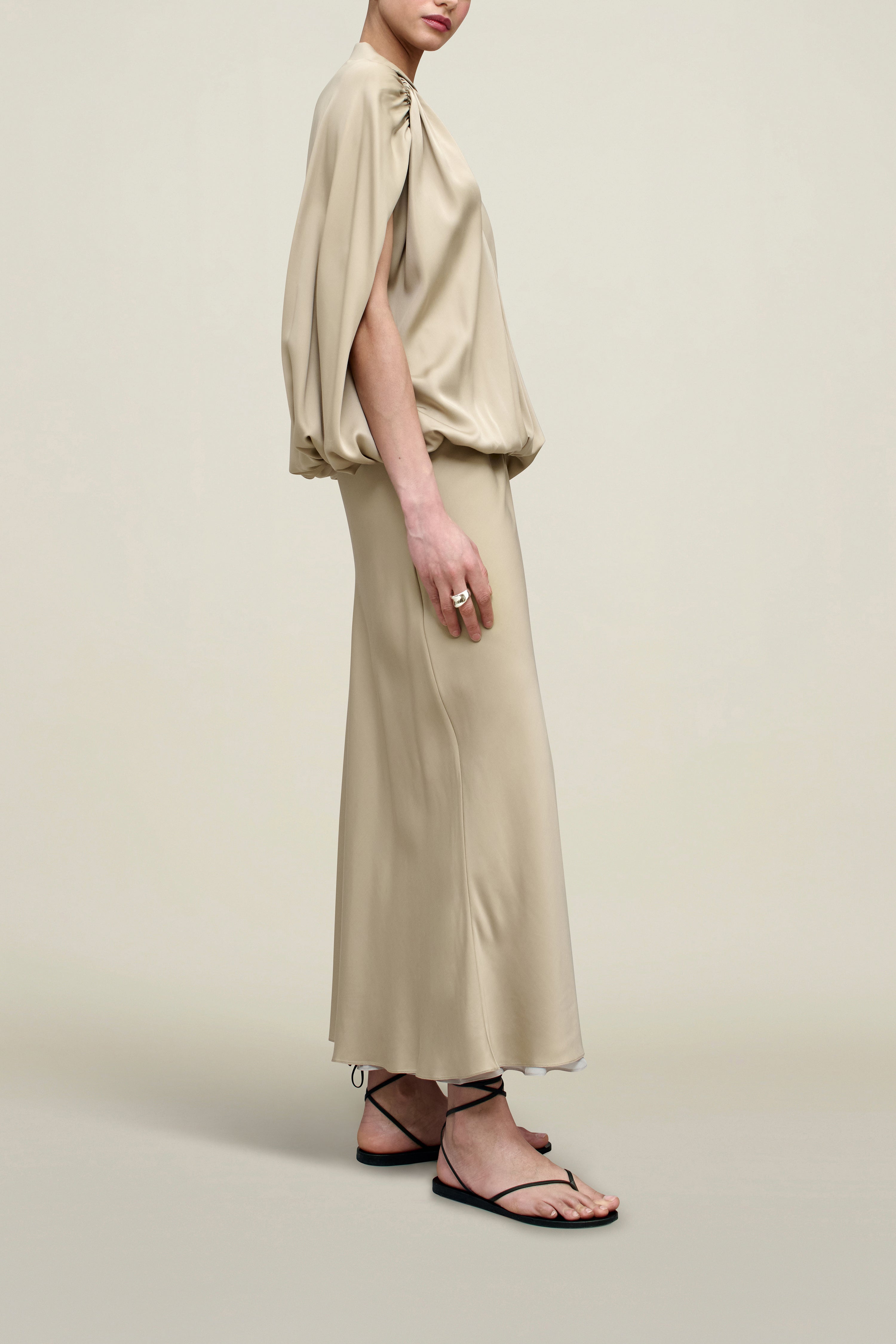 Davis Shirt in Cupro Satin