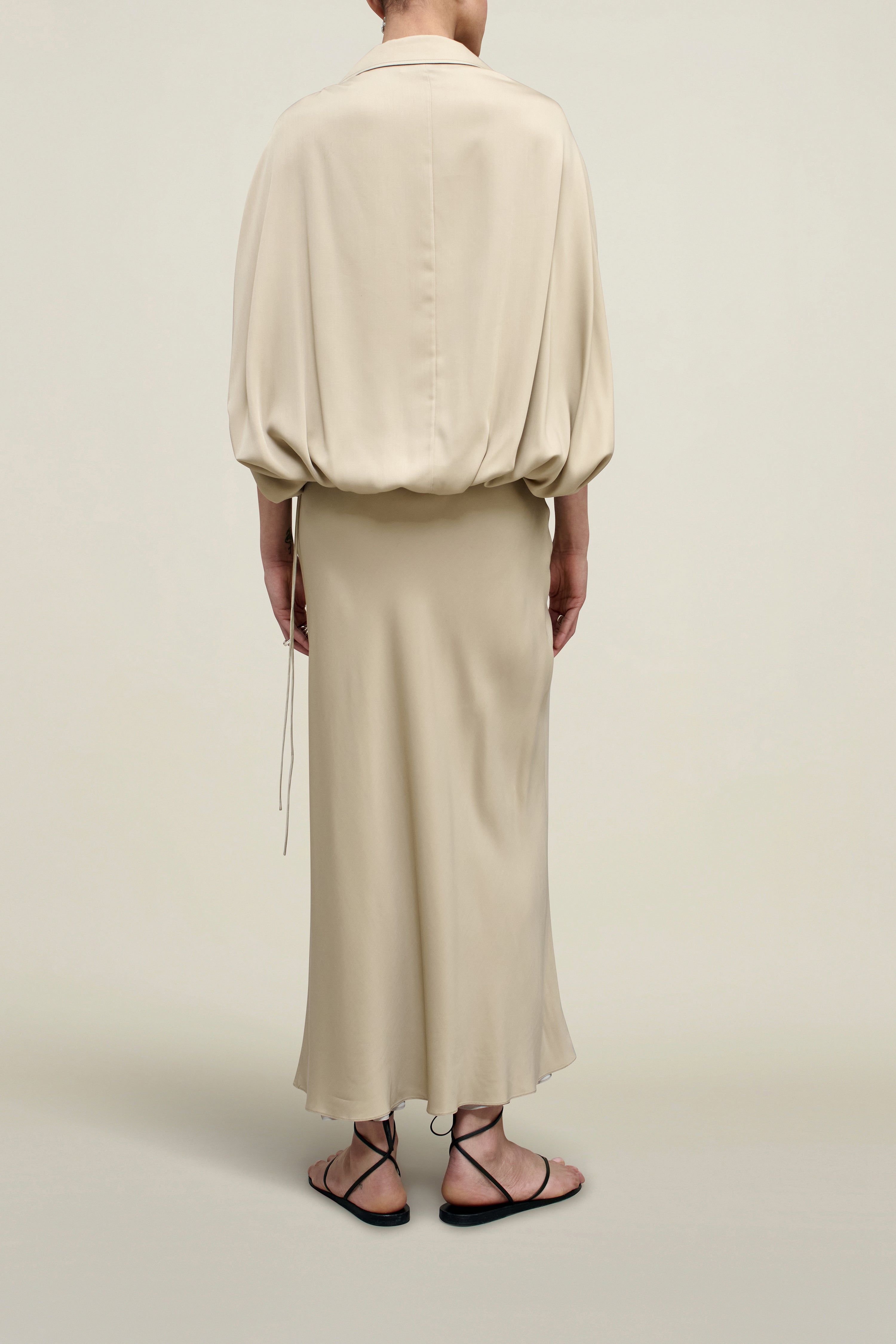 Davis Shirt in Cupro Satin