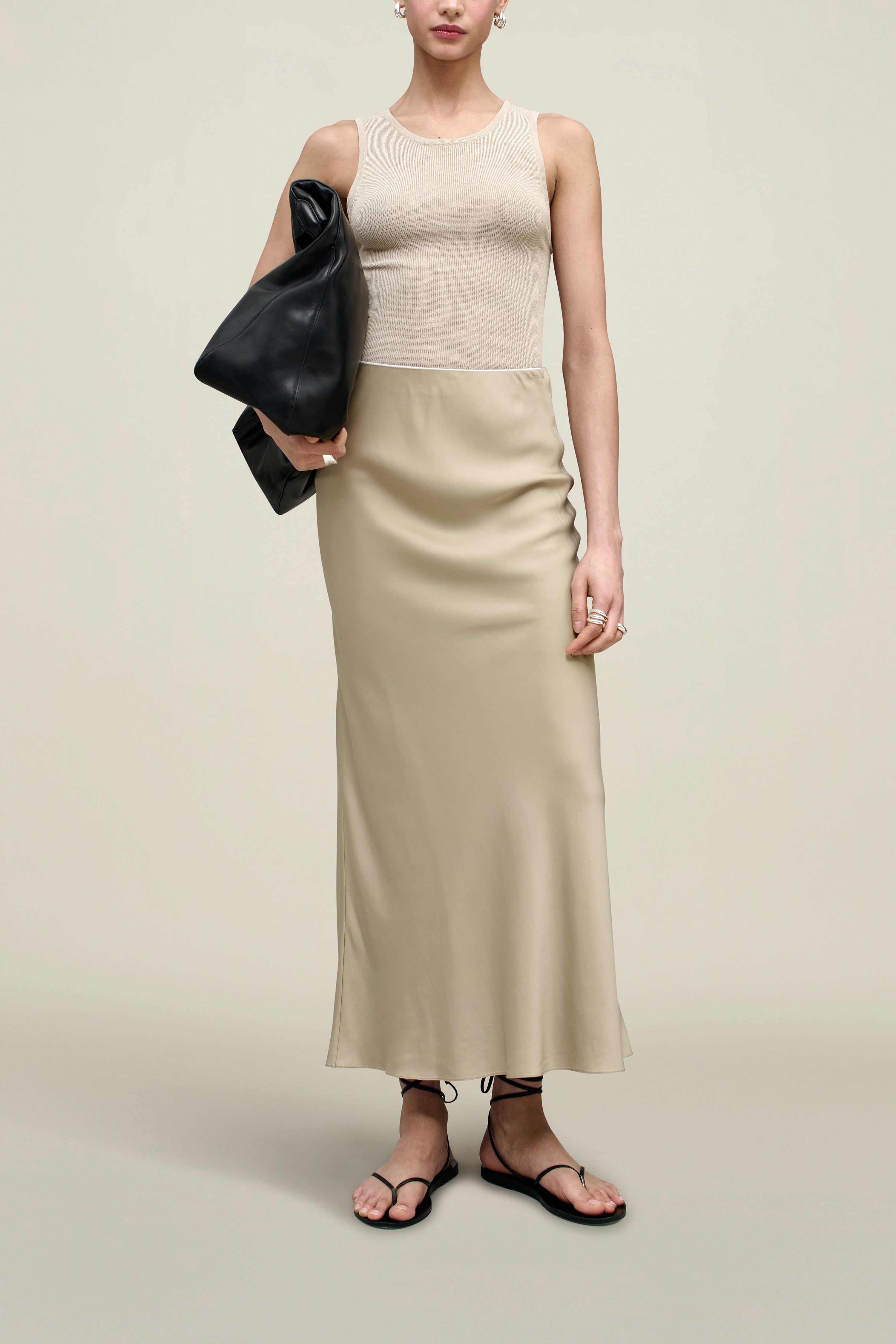 Nadine Skirt in Cupro Satin