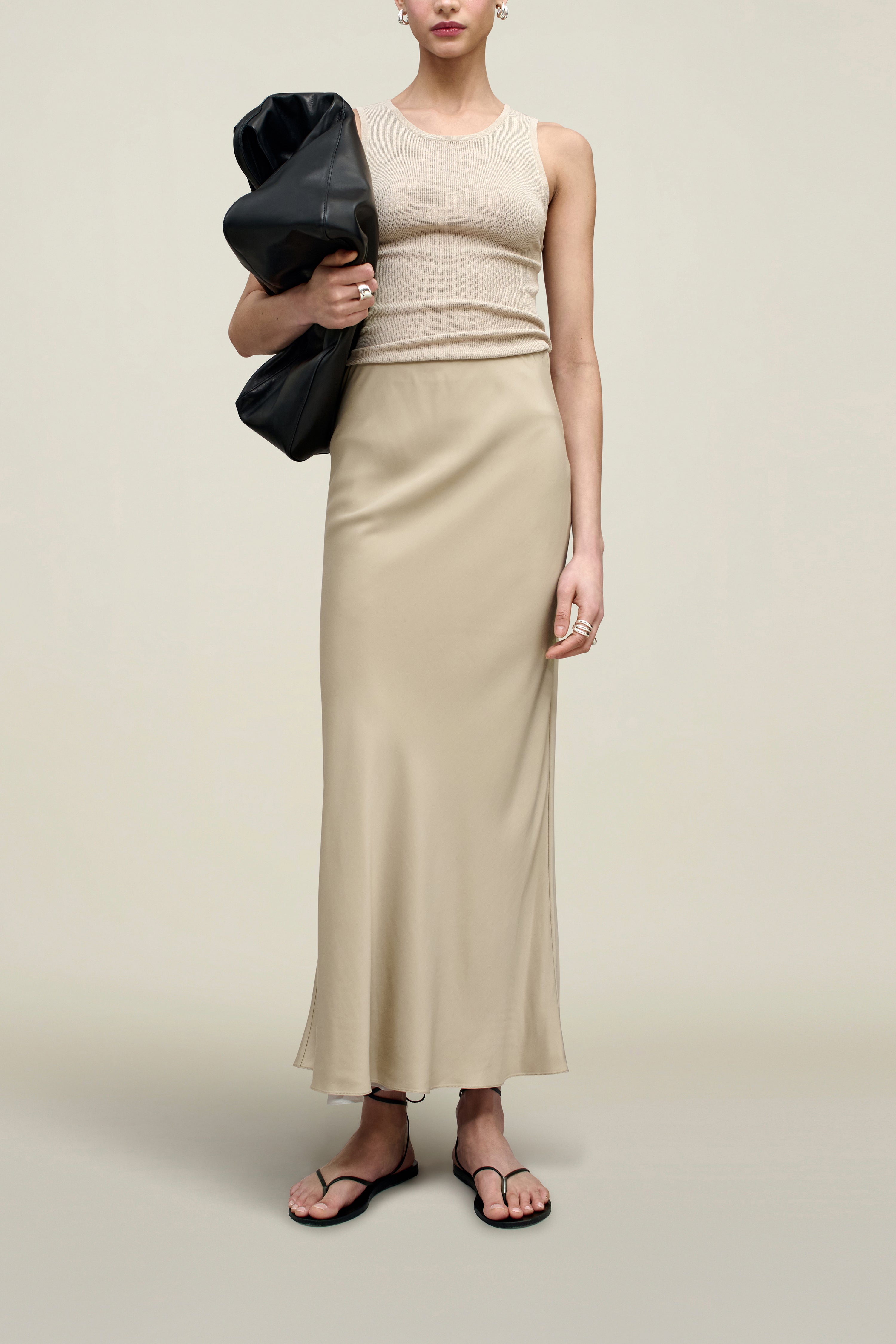 Nadine Skirt in Cupro Satin