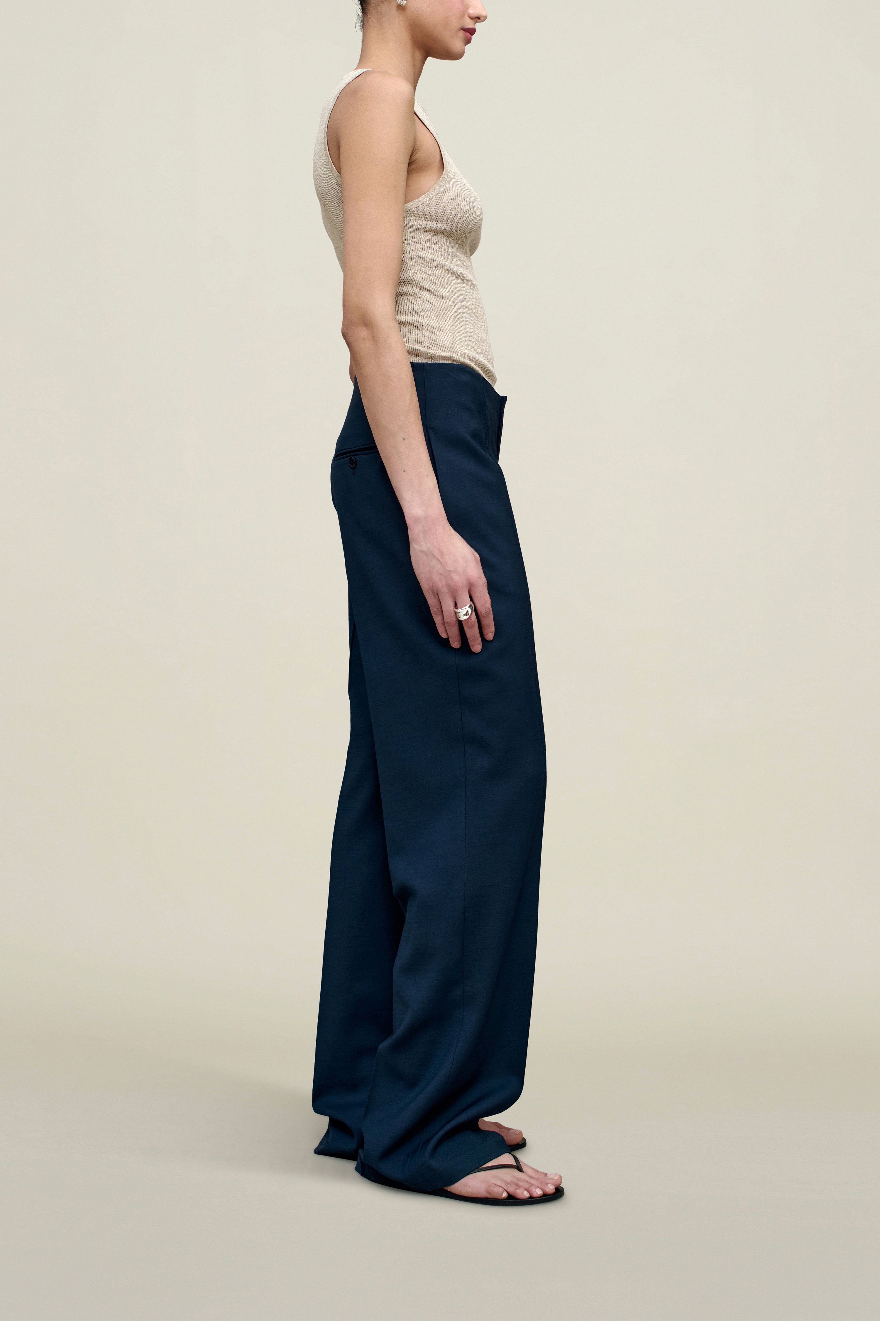 Genevieve Trouser in Viscose Wool