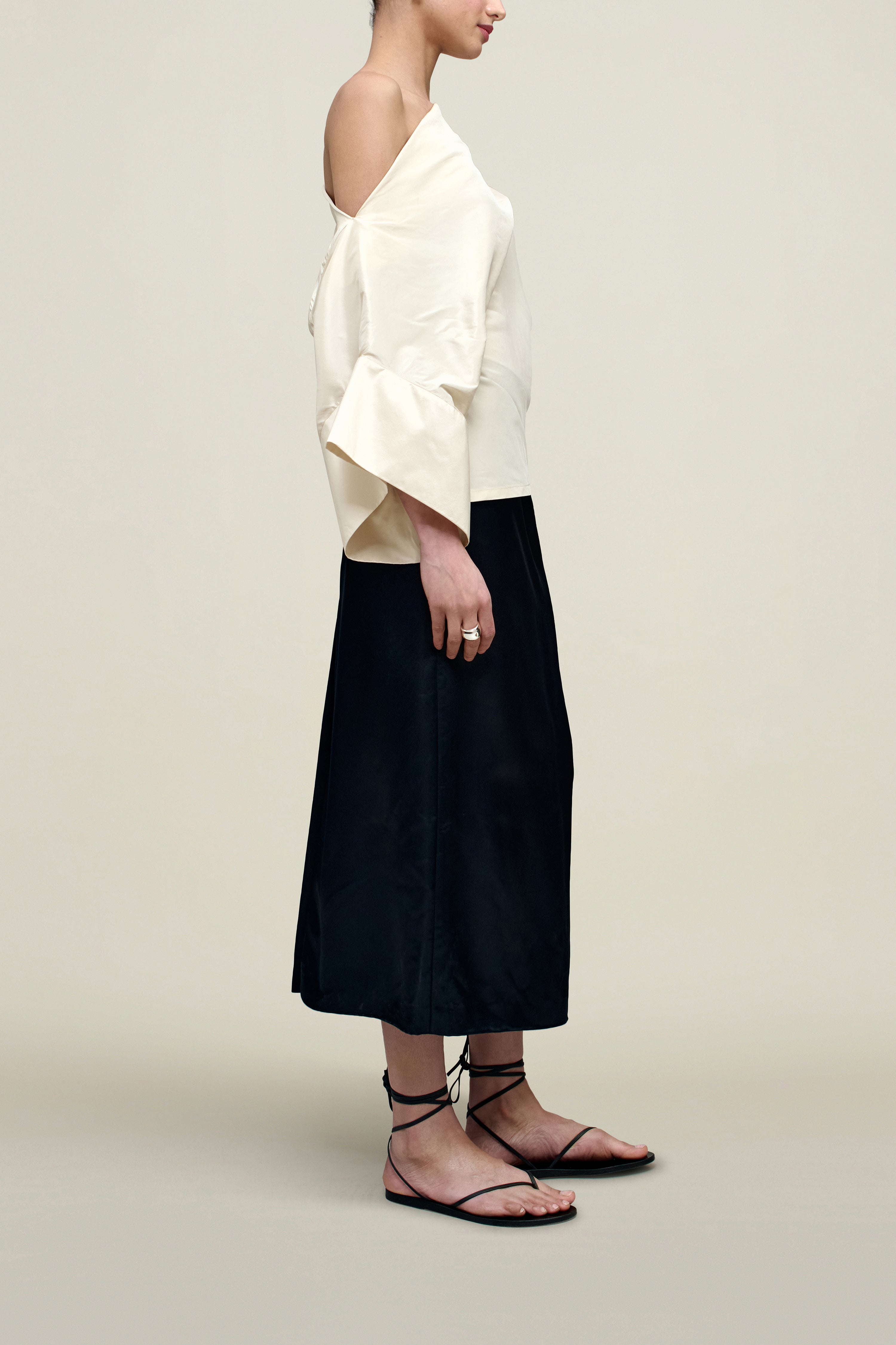 Norene Top in Silk Taffeta