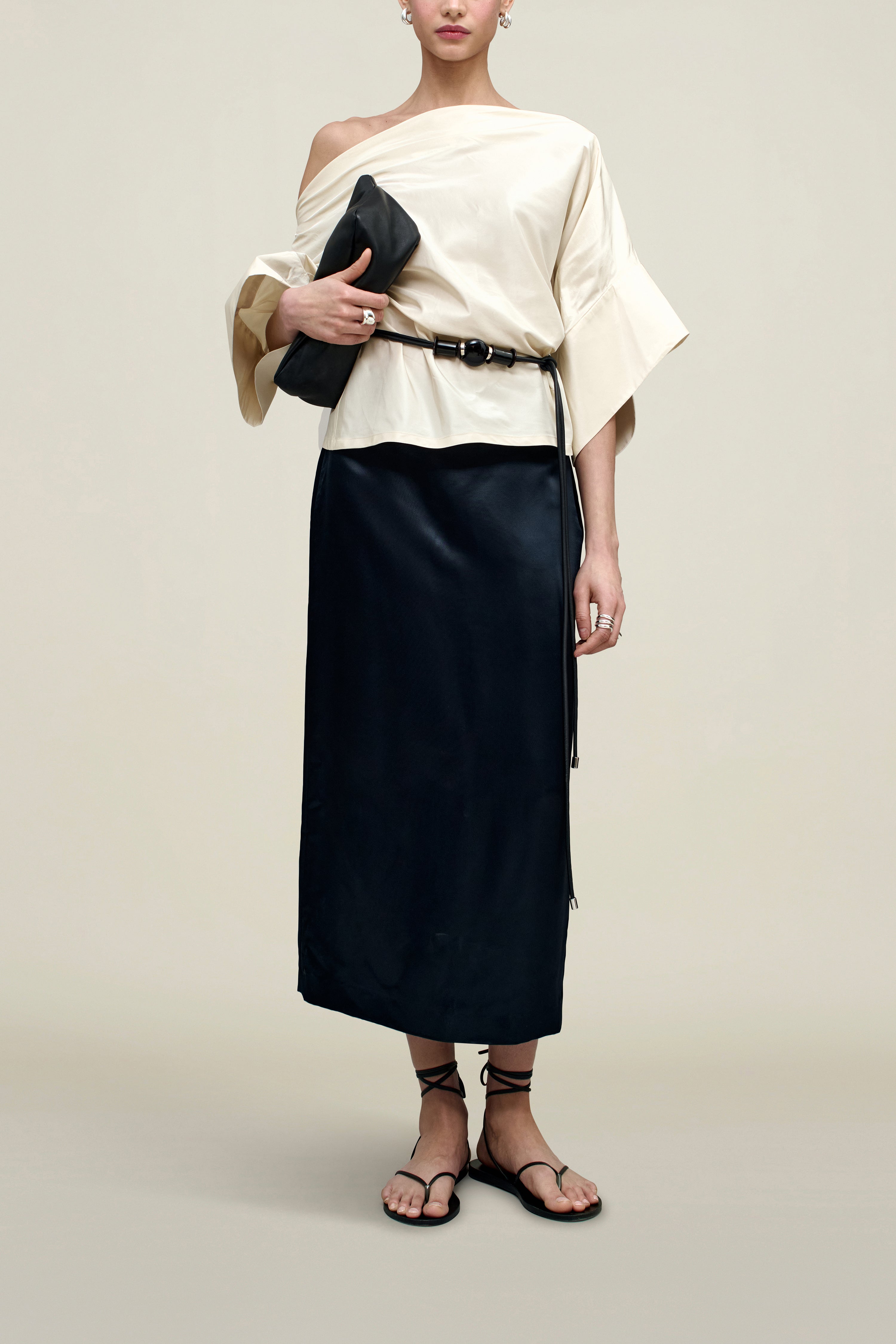 Norene Top in Silk Taffeta