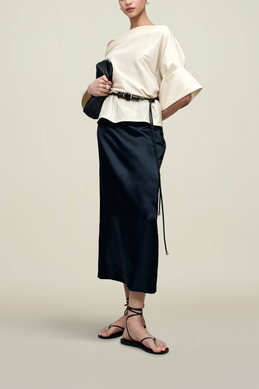 Norene Top in Silk Taffeta