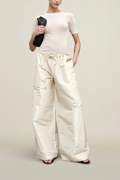 Wesley Drawstring Pant in Silk Taffeta – KALLMEYER