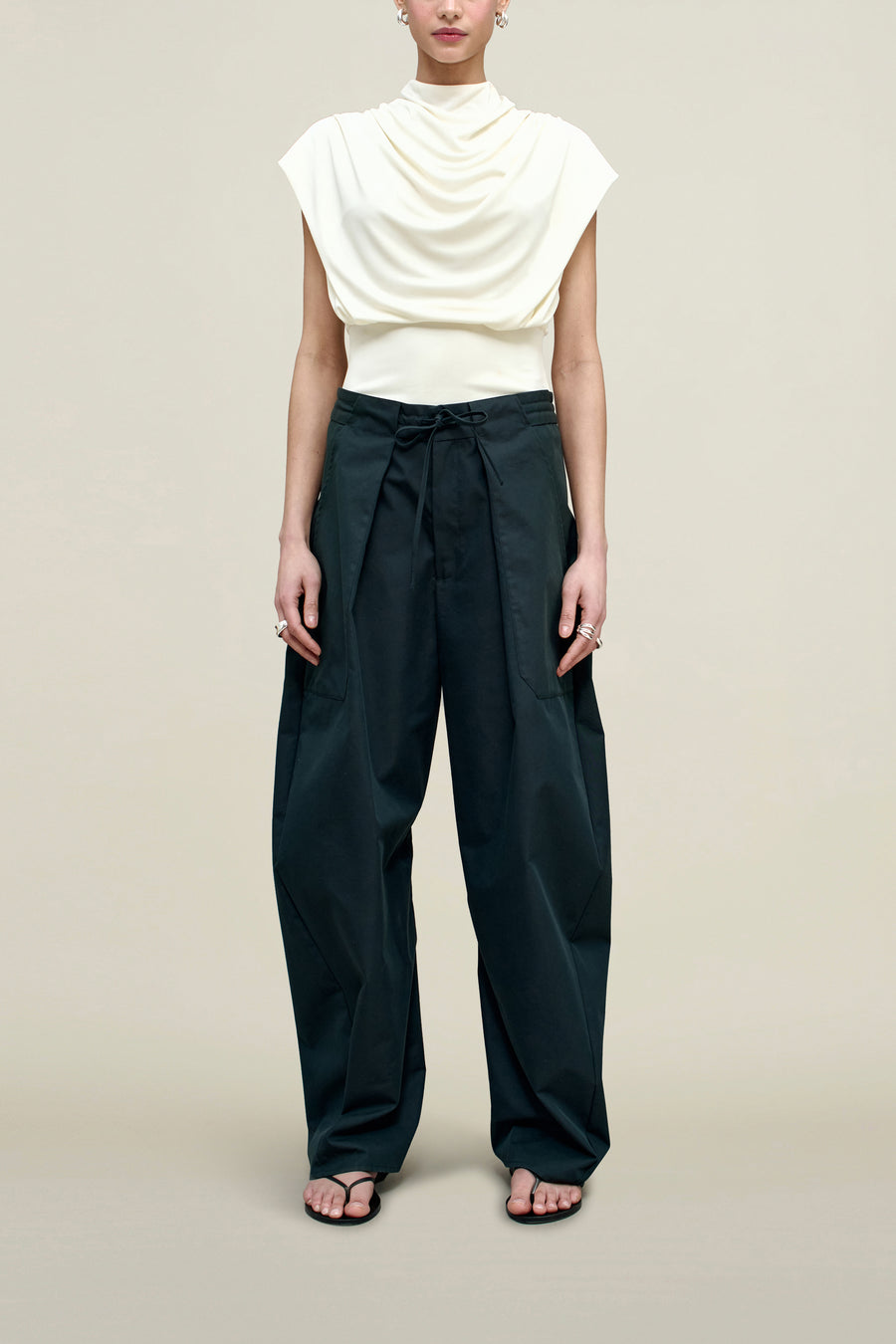 Clemence Pant in Compact Cotton