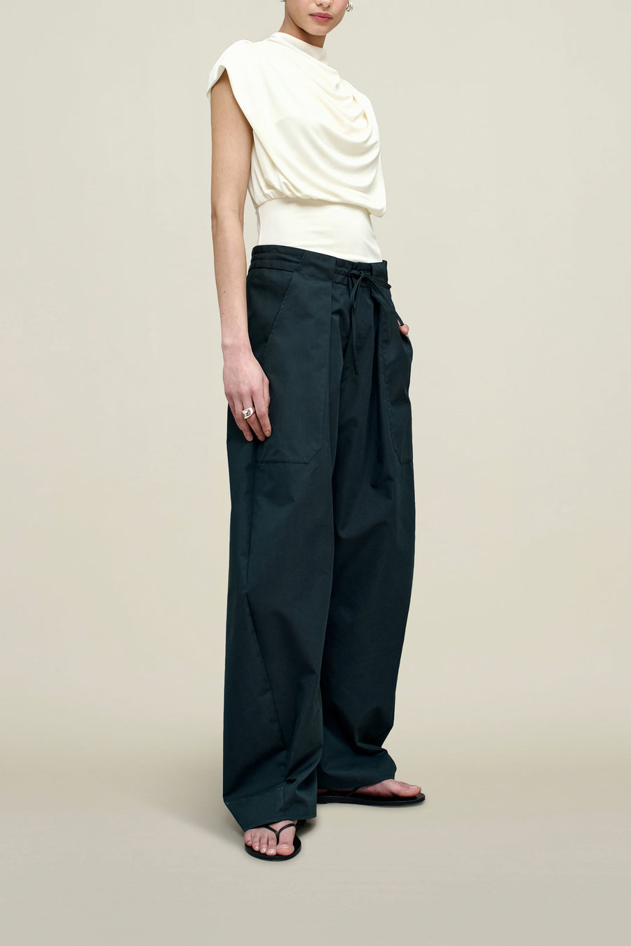 Clemence Pant in Compact Cotton
