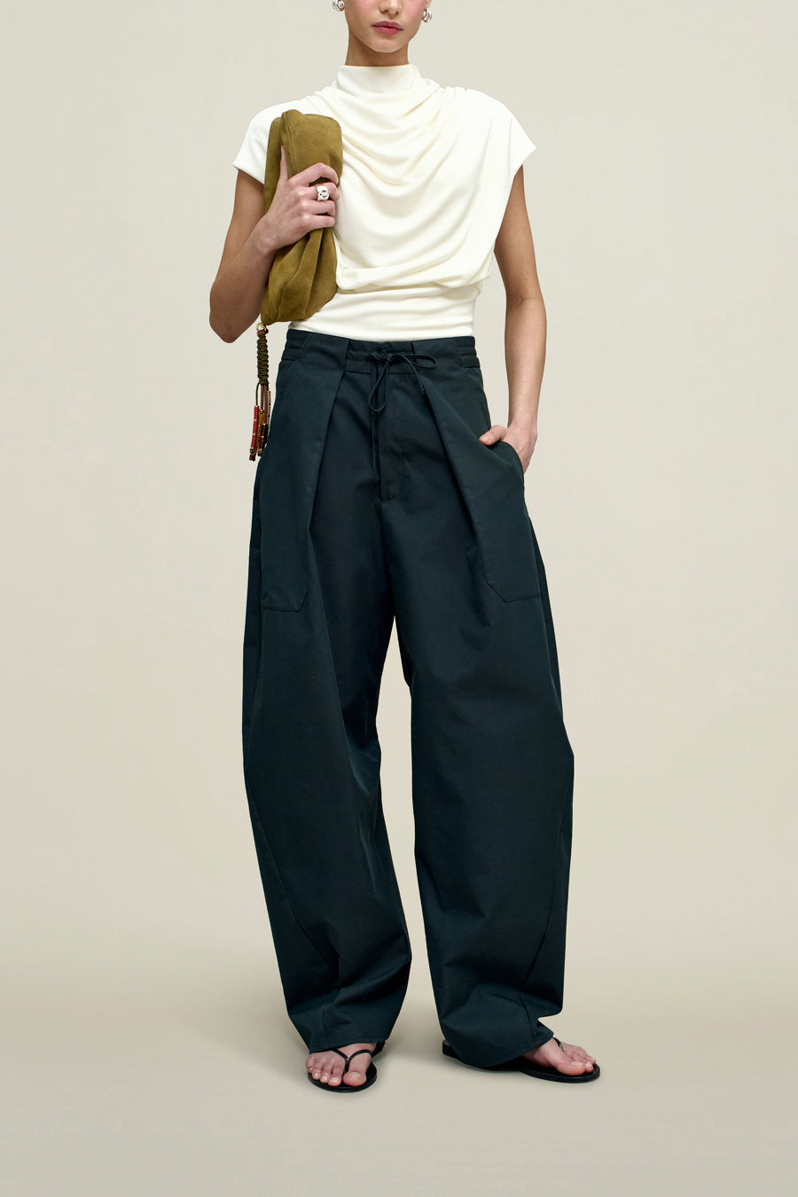 Clemence Pant in Compact Cotton