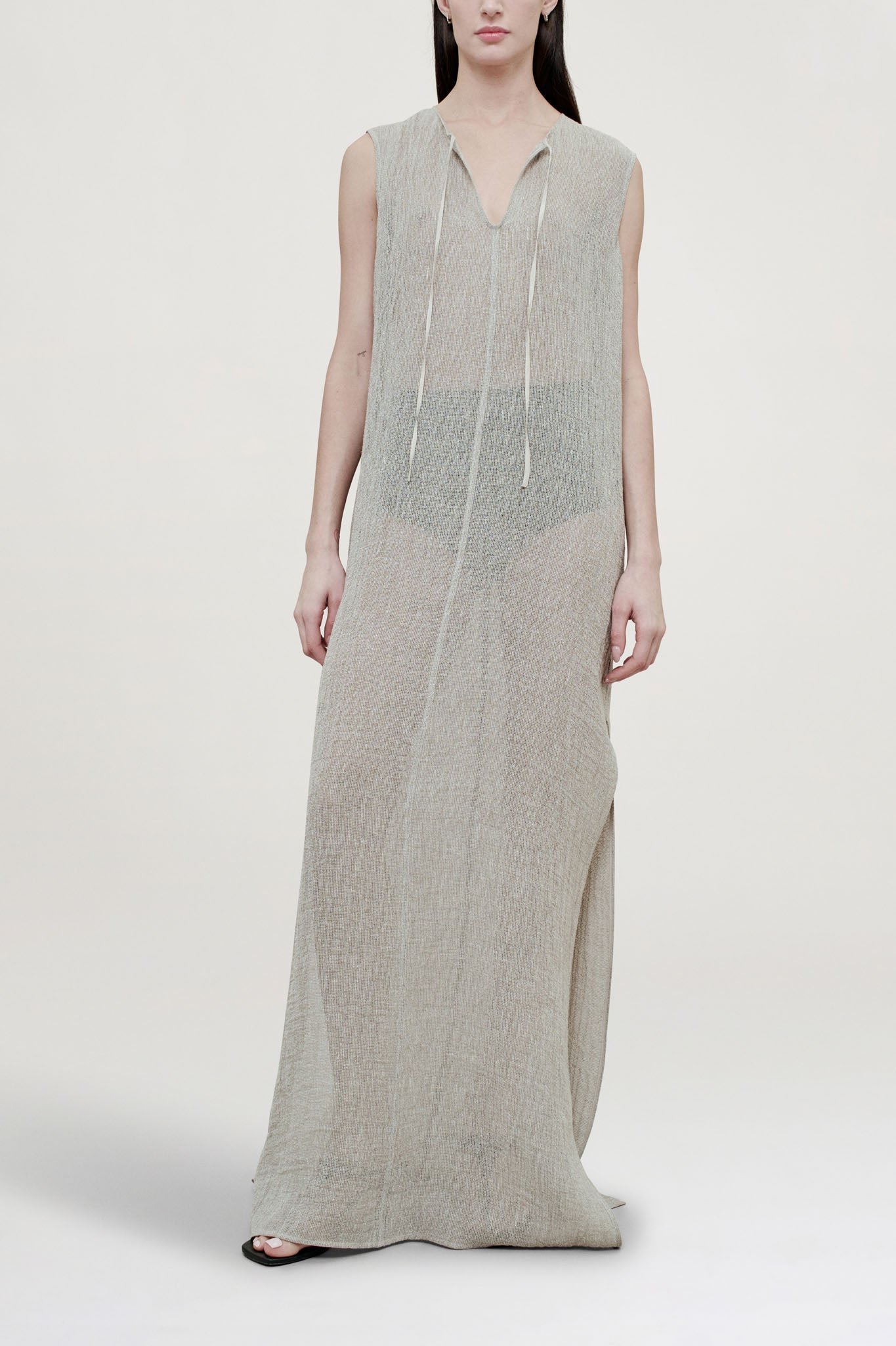 Clea Dress in Linen Gauze