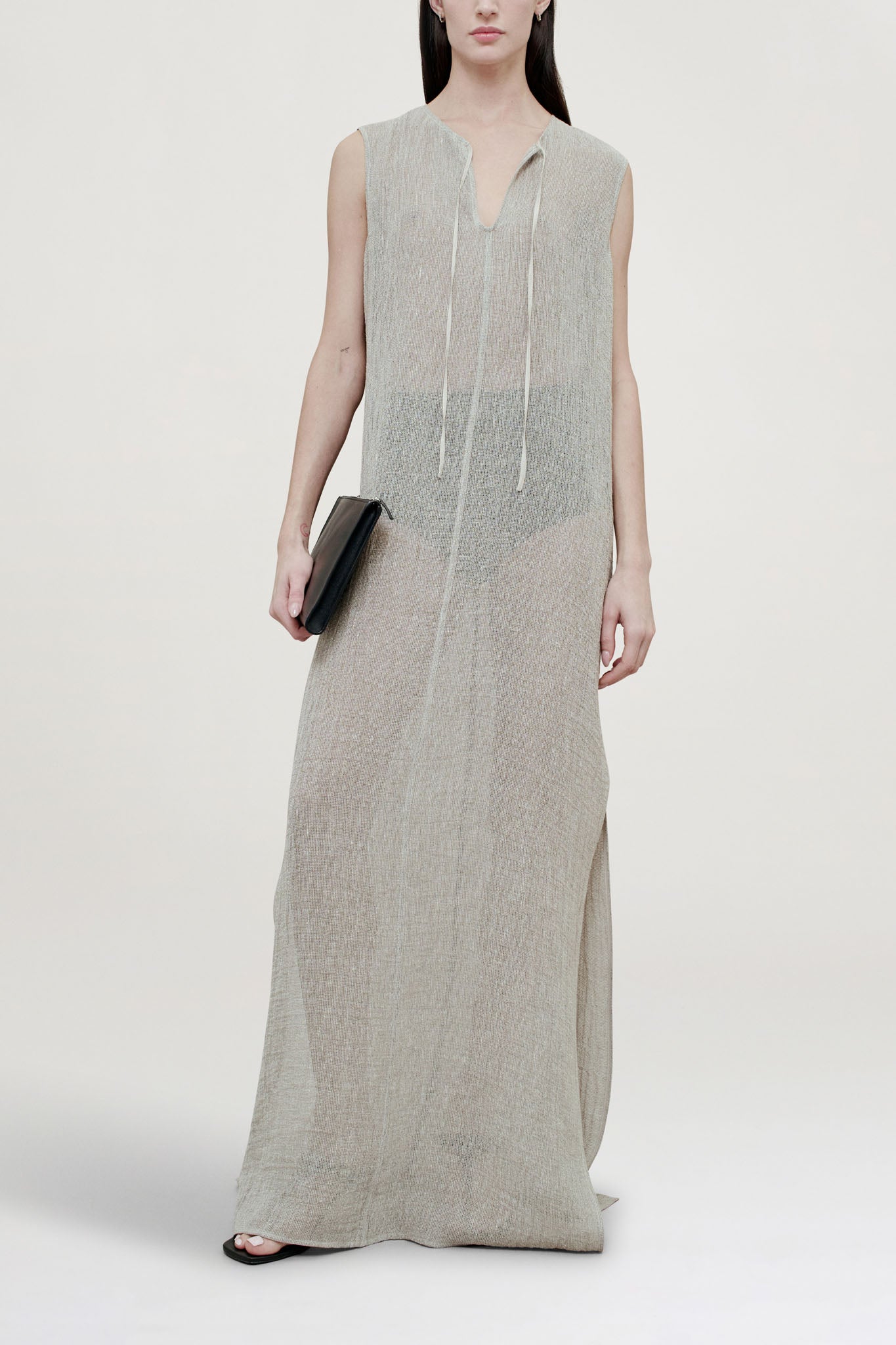Clea Dress in Linen Gauze