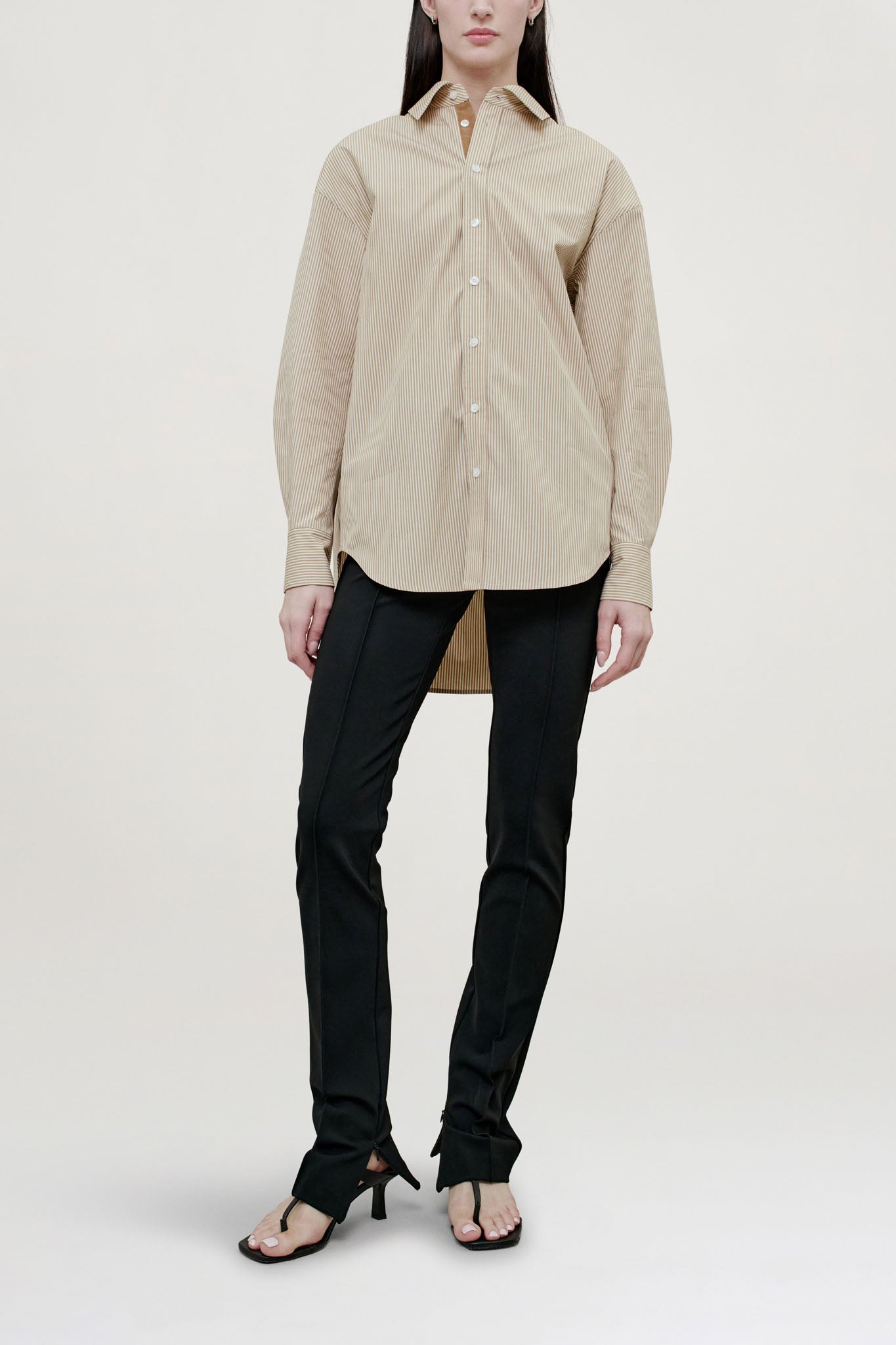 Dani Button Down in Vintage Cotton Poplin
