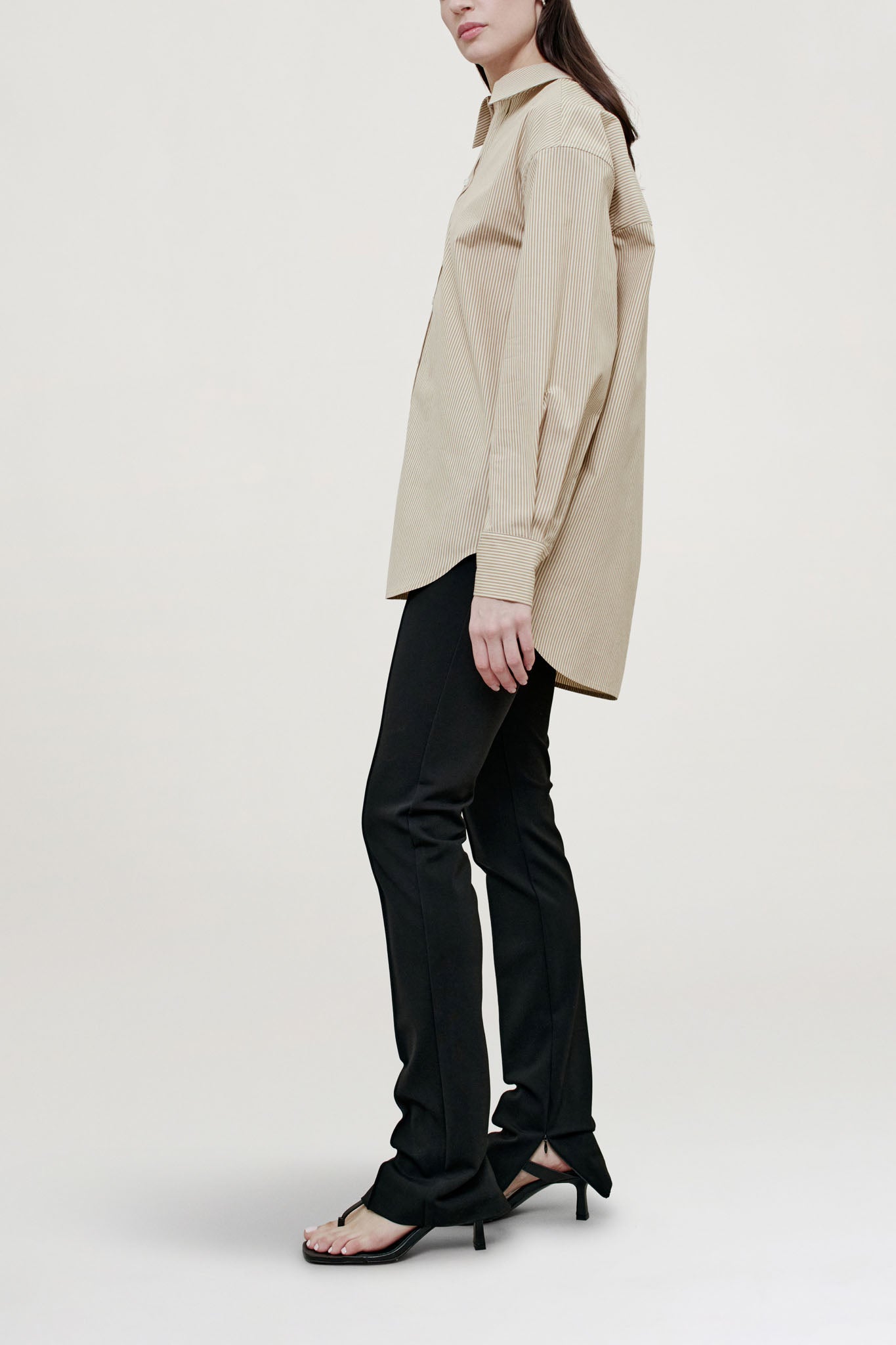 Dani Button Down in Vintage Cotton Poplin