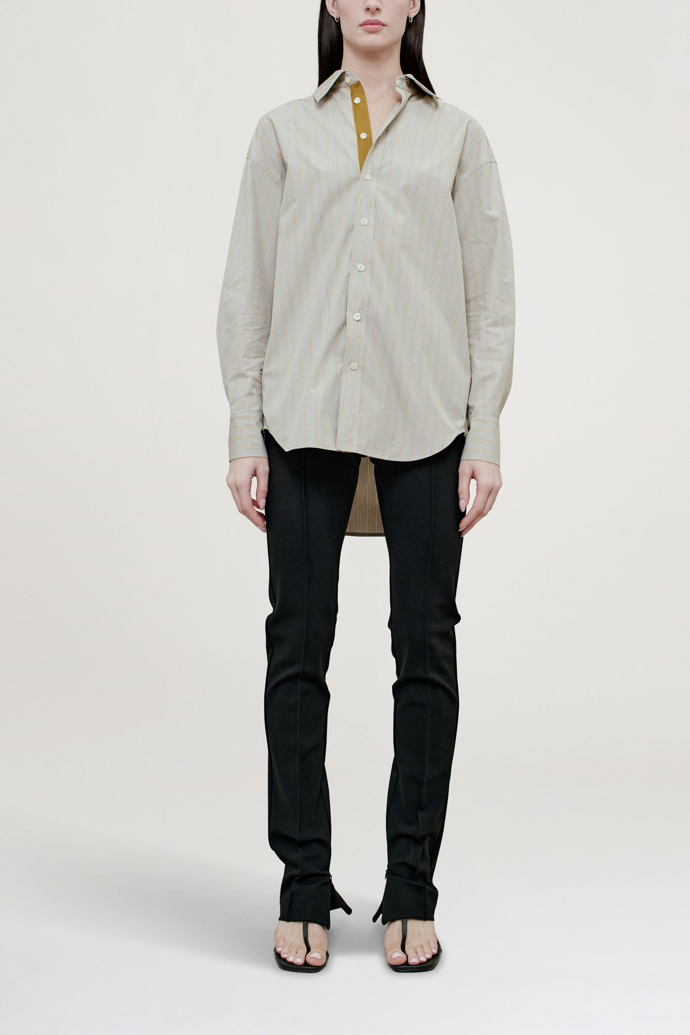 Dani Button Down in Vintage Cotton Poplin