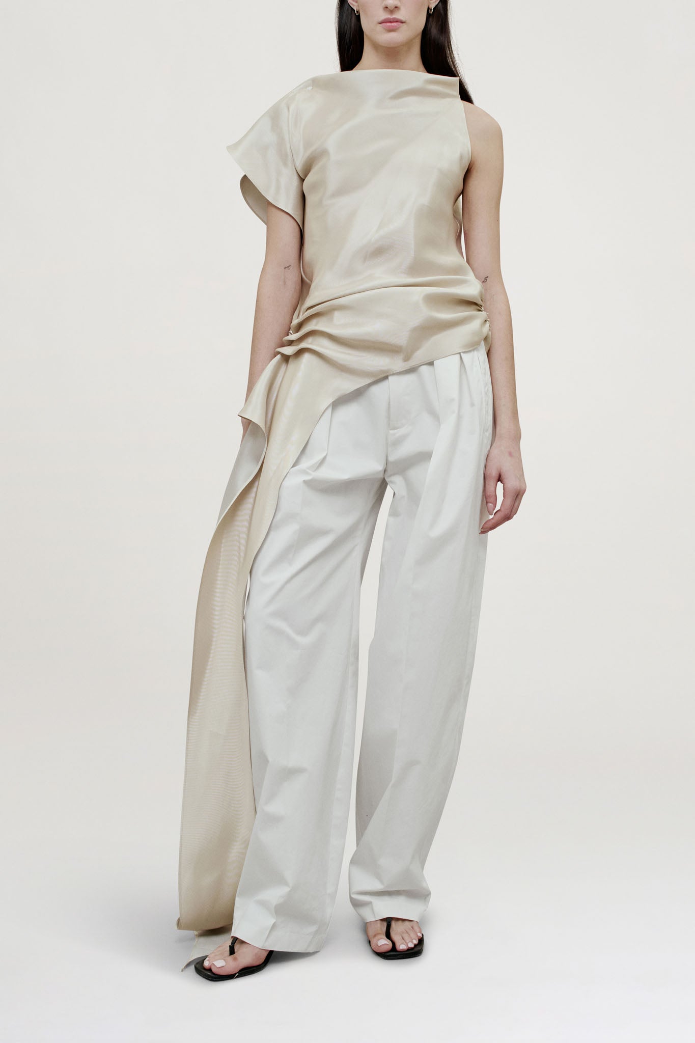 Elif Blouse in Two Tone Viscose