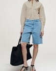 Ellis Skate Short in Cotton Denim