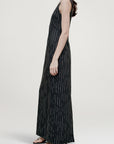 Isadora Sleeveless Gown in Summer Suiting