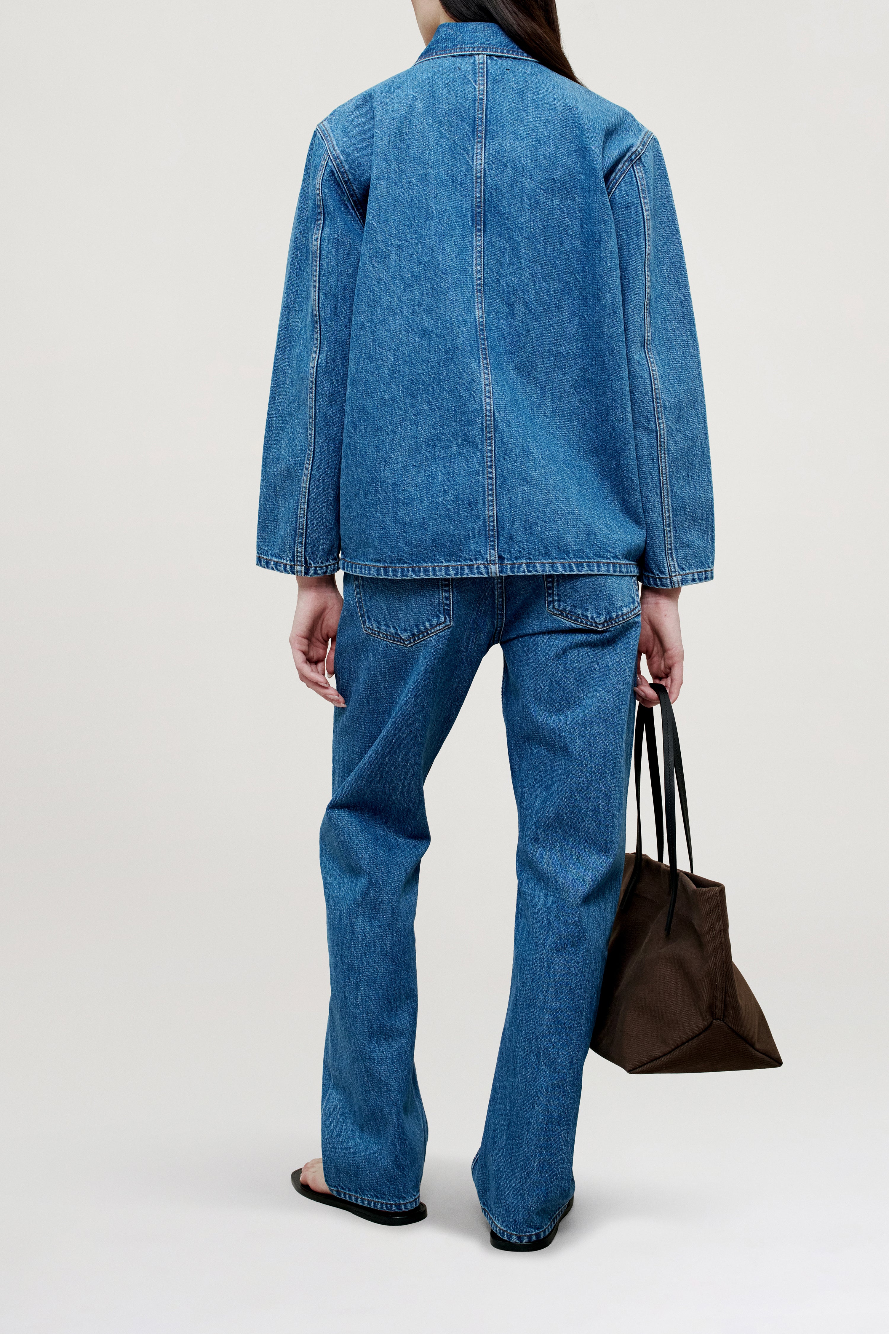 Jacques Worker Jacket in Cotton Denim