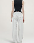 Joel Pleated Trouser in Starched Poplin