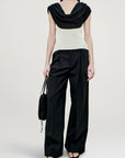 Meeka Cowl Neck Tank in Cotton Nylon