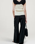 Meeka Cowl Neck Tank in Cotton Nylon