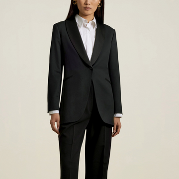 Mia Shawl Collar Blazer in Black Tuxedo